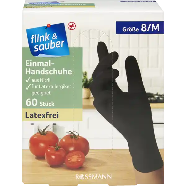 Einmal-Handschuhe Nitril schwarz Gr. M