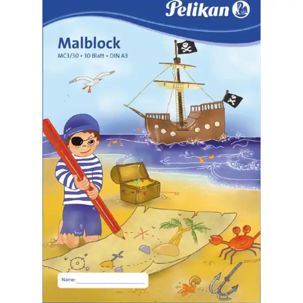 Malblock DIN A3 Fee / Pirat, sortiert