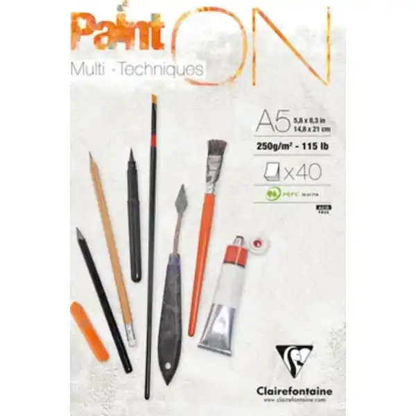Multitechnik Block PaintOn A5 250g 40Bl