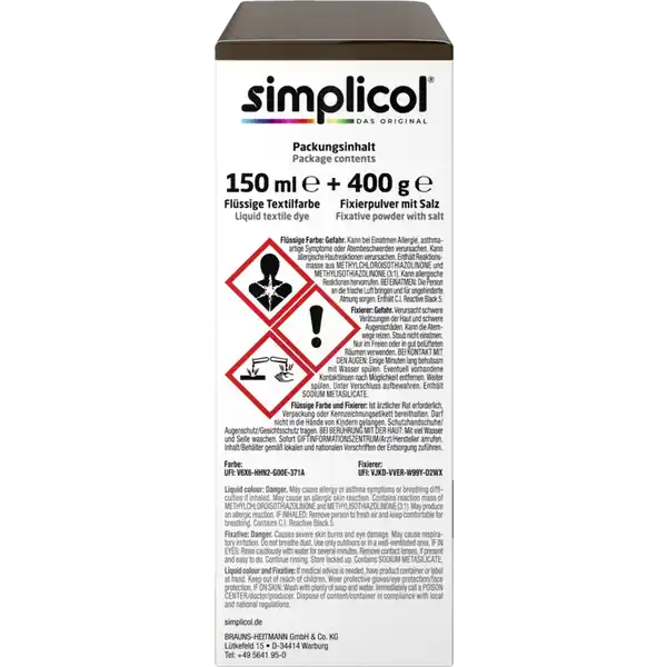 Textilfarbe intensiv Espresso-Braun