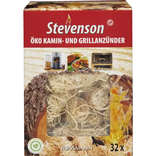 STEVENSON ÖKO KAMIN- UND GRILLANZÜNDER