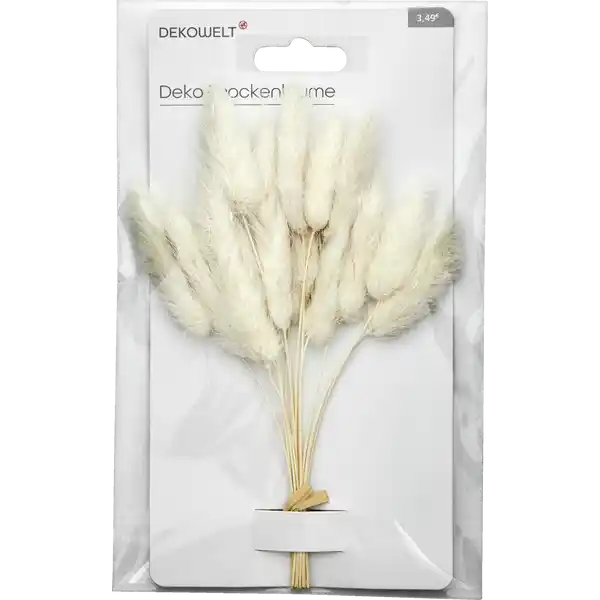 Trockenblumen rosa / weiss