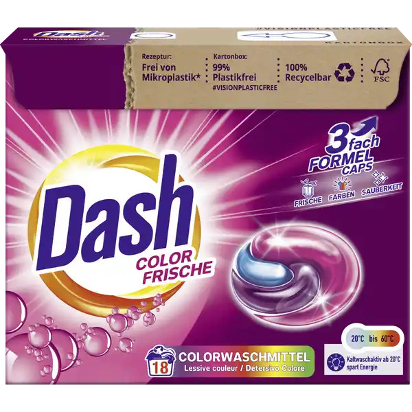 Colorwaschmittel Caps 3in1 Color Frische 18 WL