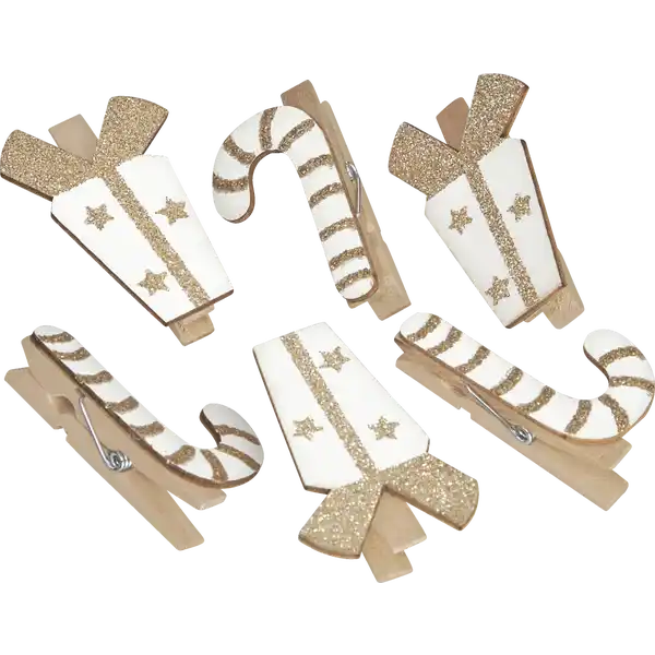 Deko-Klammern Zuckerstange