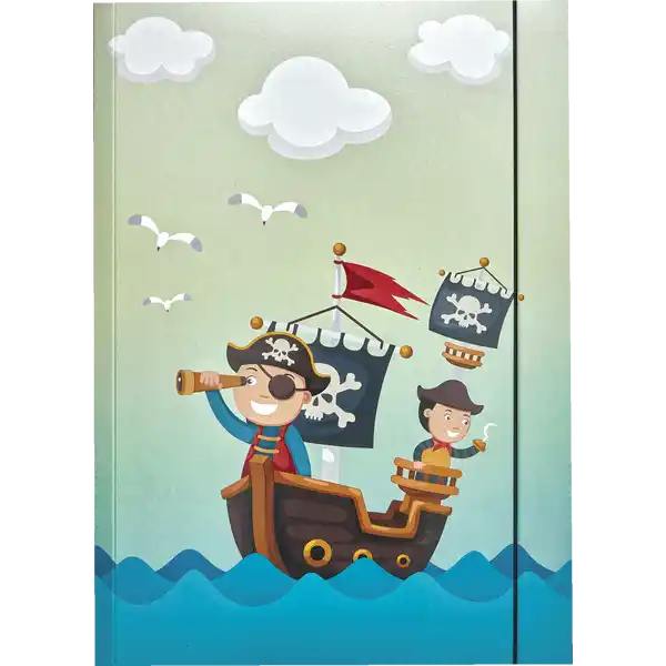 Sammelmappe A3 mit Gummiband, verschiedene Motive sortiert