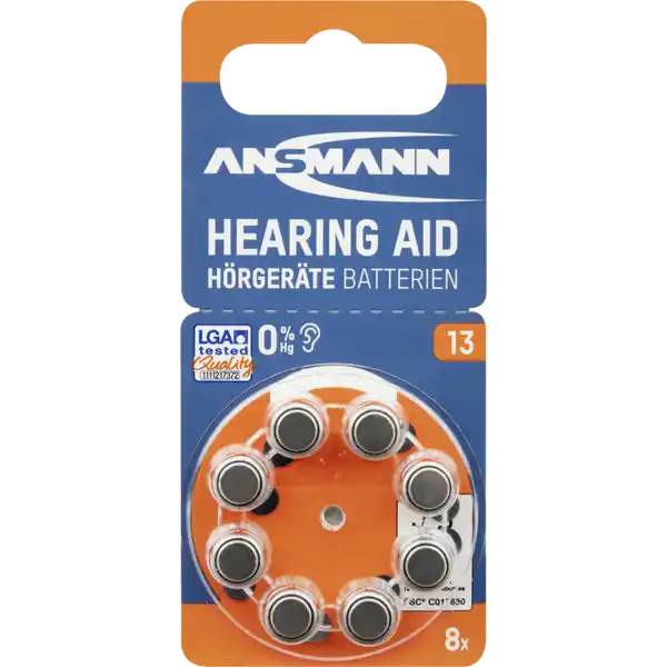 Hörgerätebatterien Typ 13 BL8