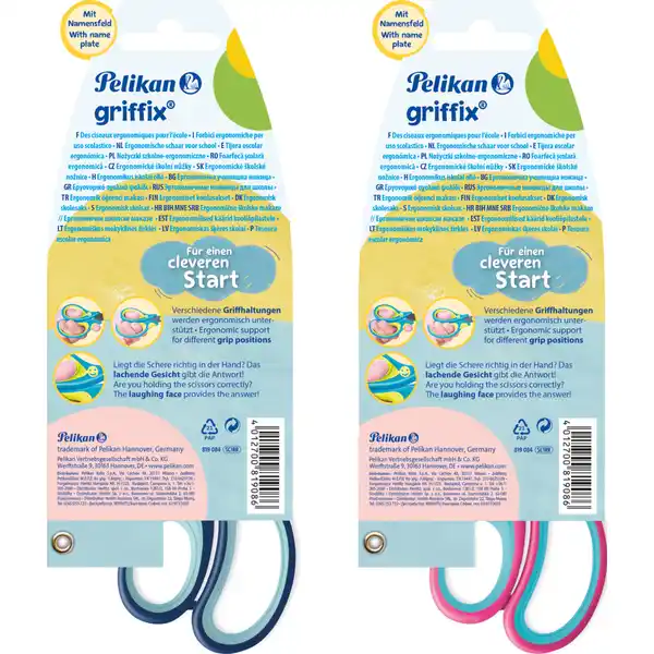 Griffix Schulschere rund sort.