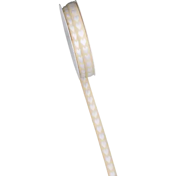 Jacquard mit Herz 2x w, 1x rs. 3m