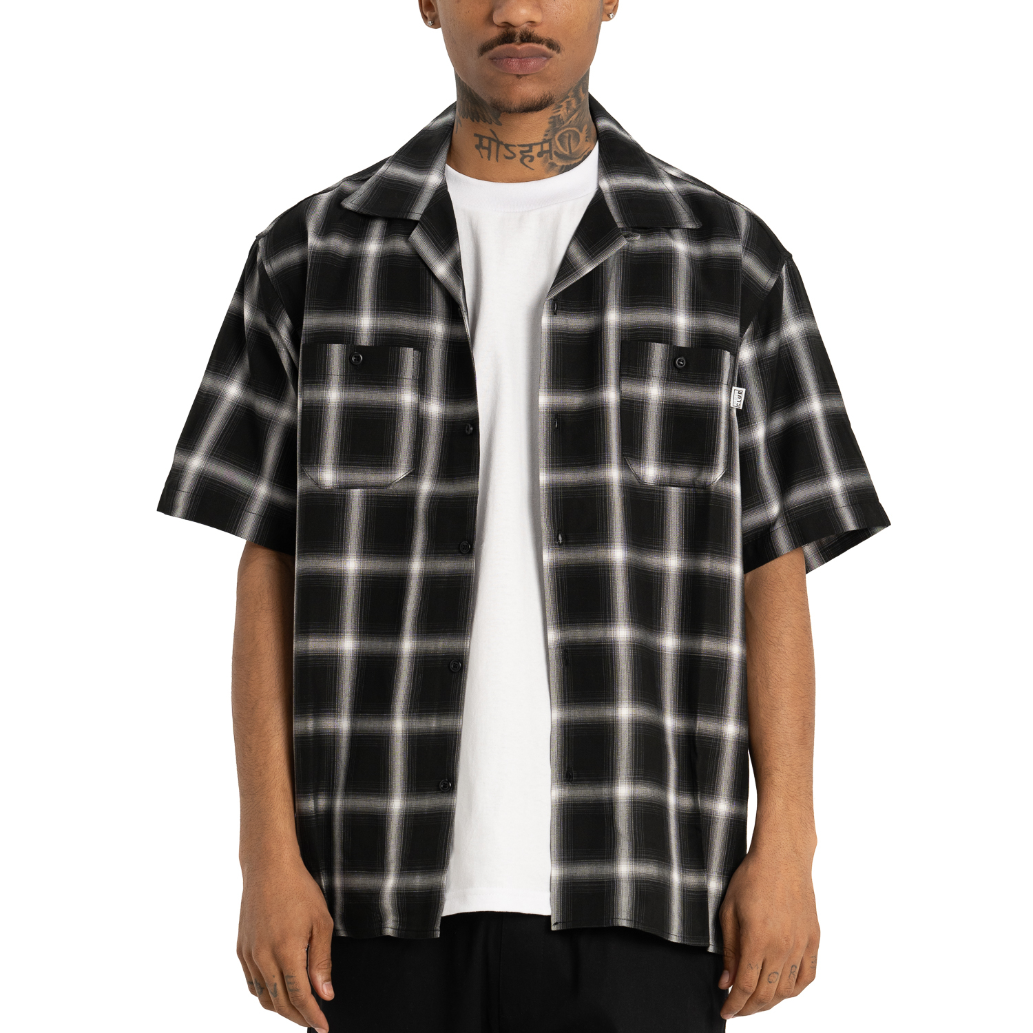 Pro Club Men's Comfort Ombre Checker Short Sleeve Shirt