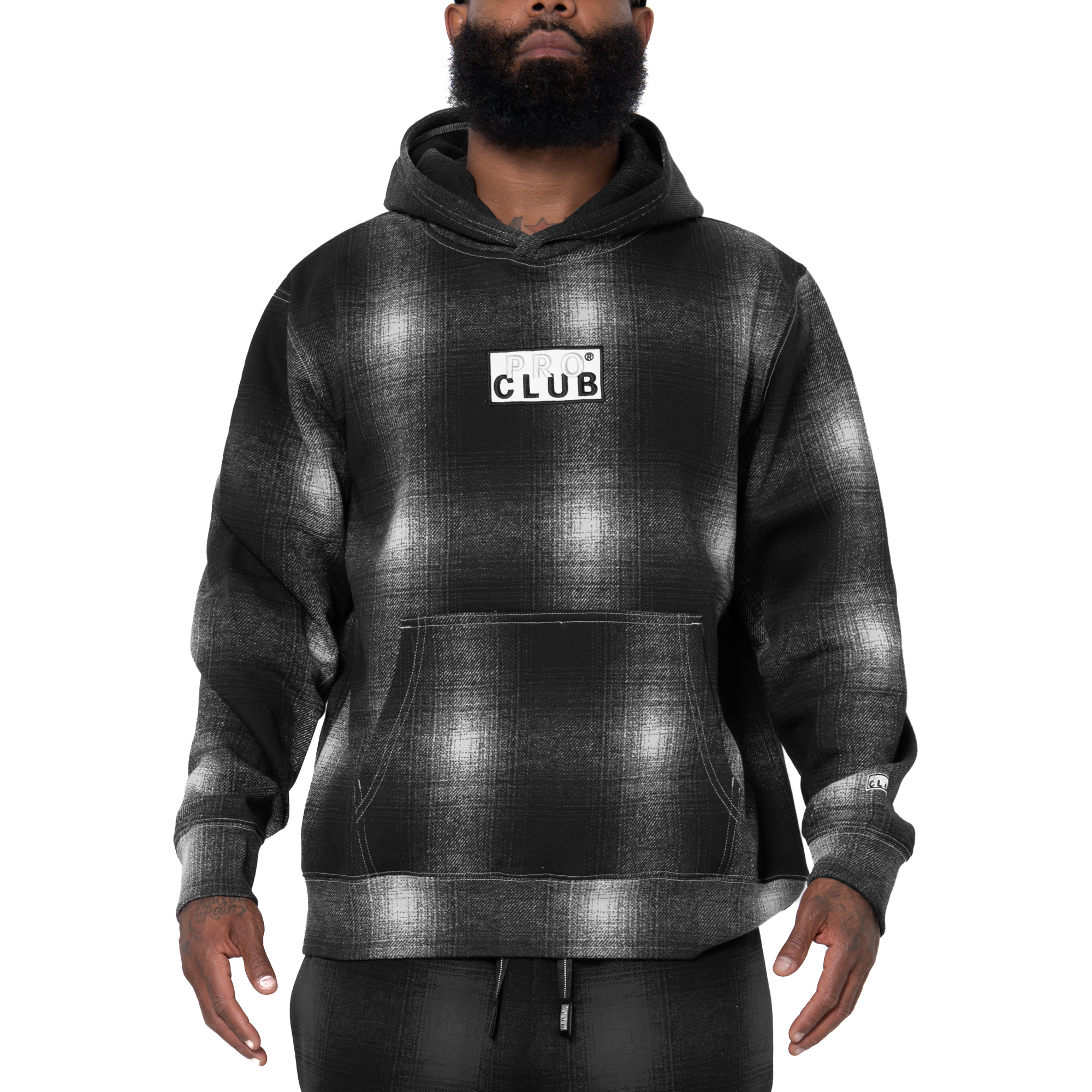 Pro Club Men's Ombre Fleece Pullover Hoodie