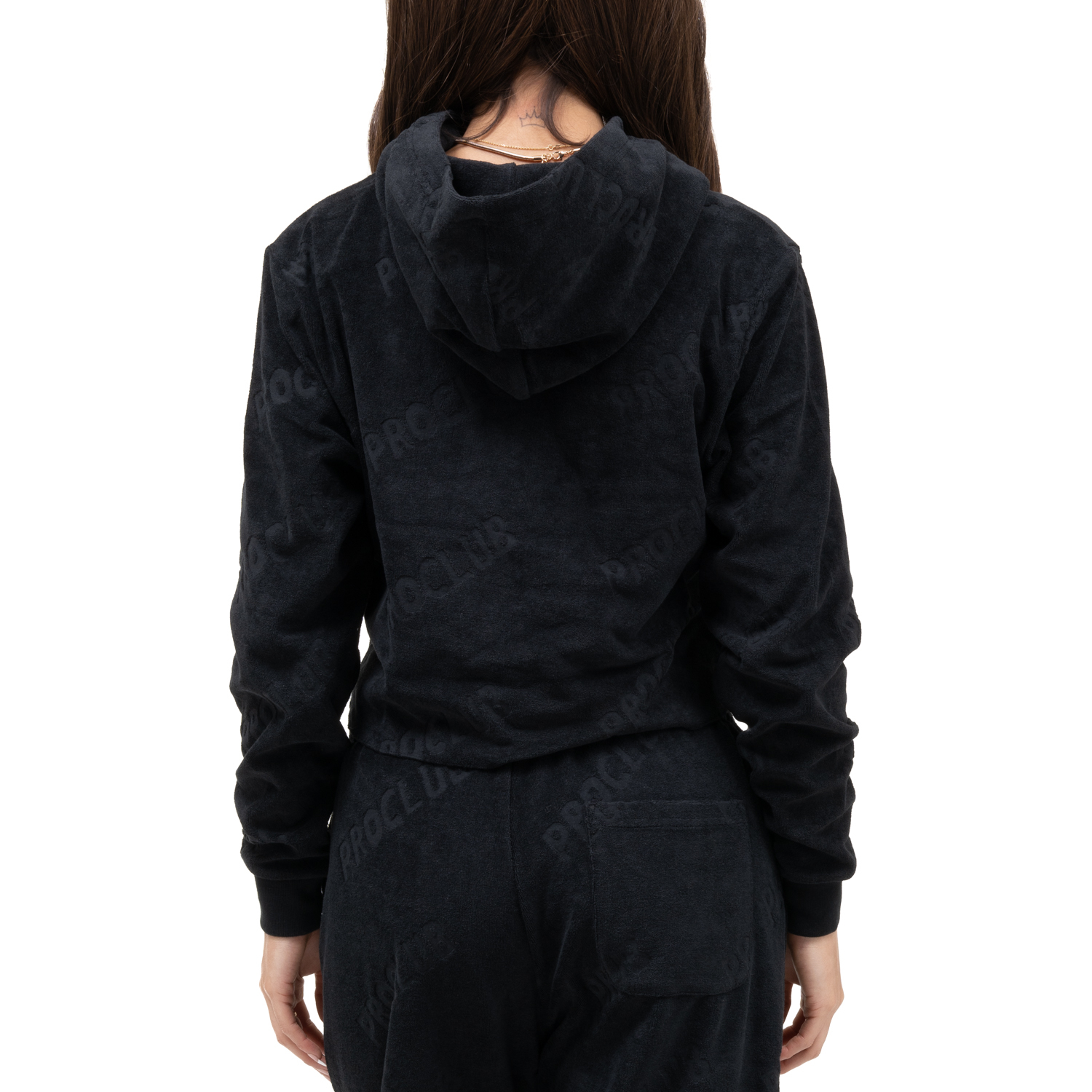 Pro Club Women's Comfort Terry Cloth Cropped Hoodie
