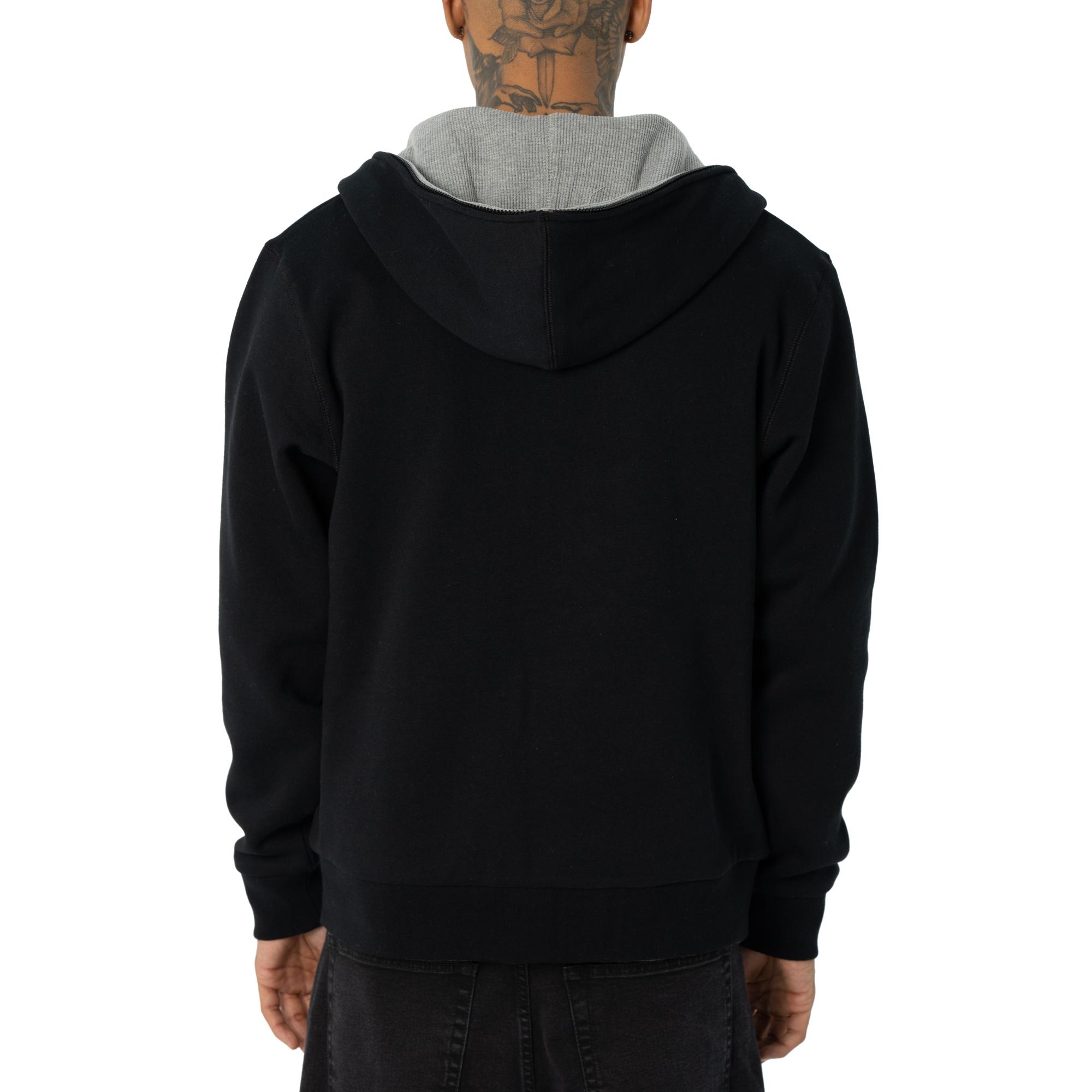 Pro Club Men's Heavyweight Basic Reversible Thermal Zip-Up Hoodie