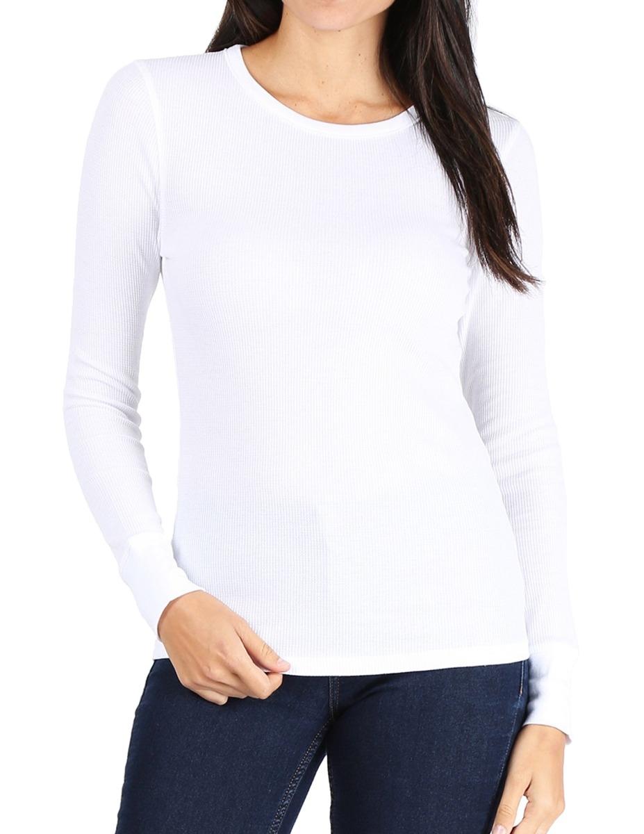 Pro Club Women's Long Sleeve Thermal Crew Neck Tee