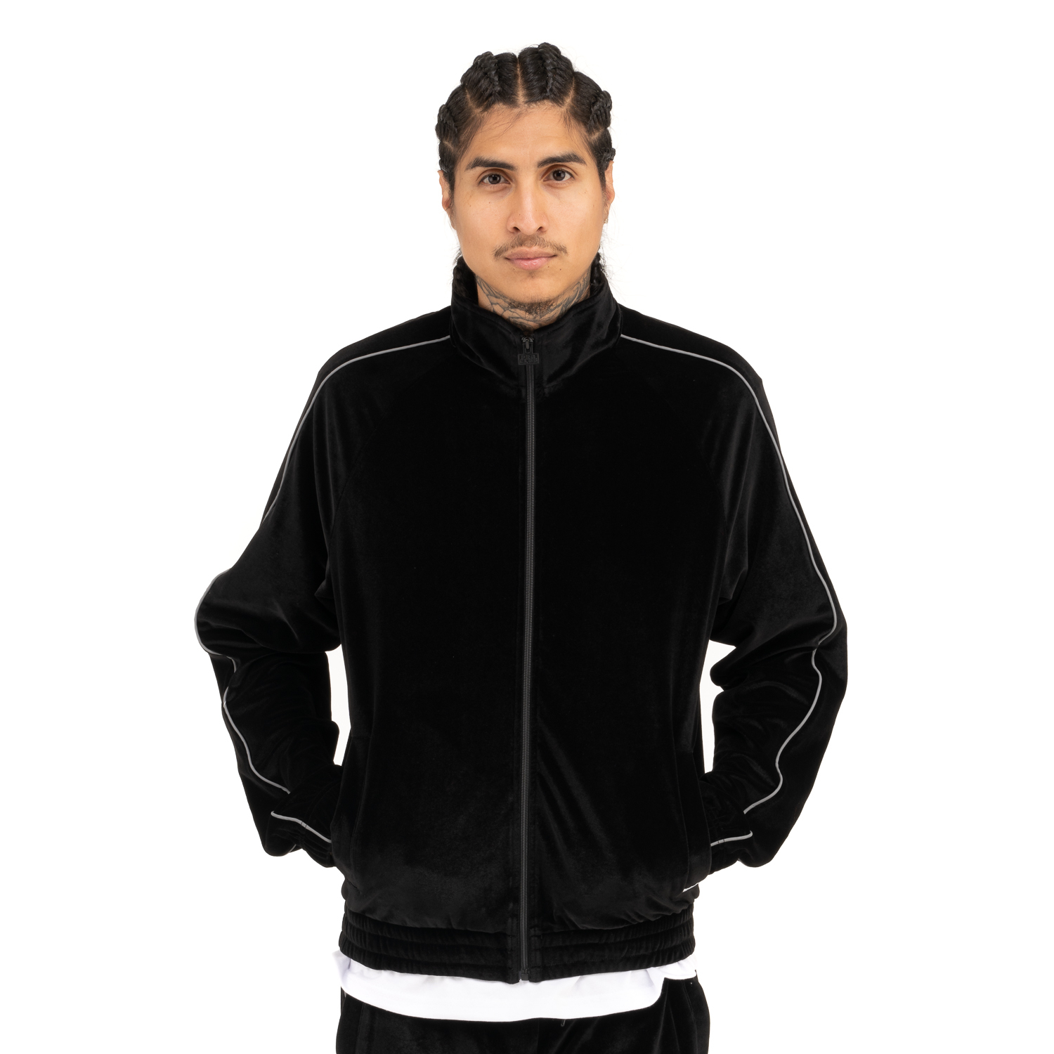 Pro Club Men's Comfort Velour Track Jacket