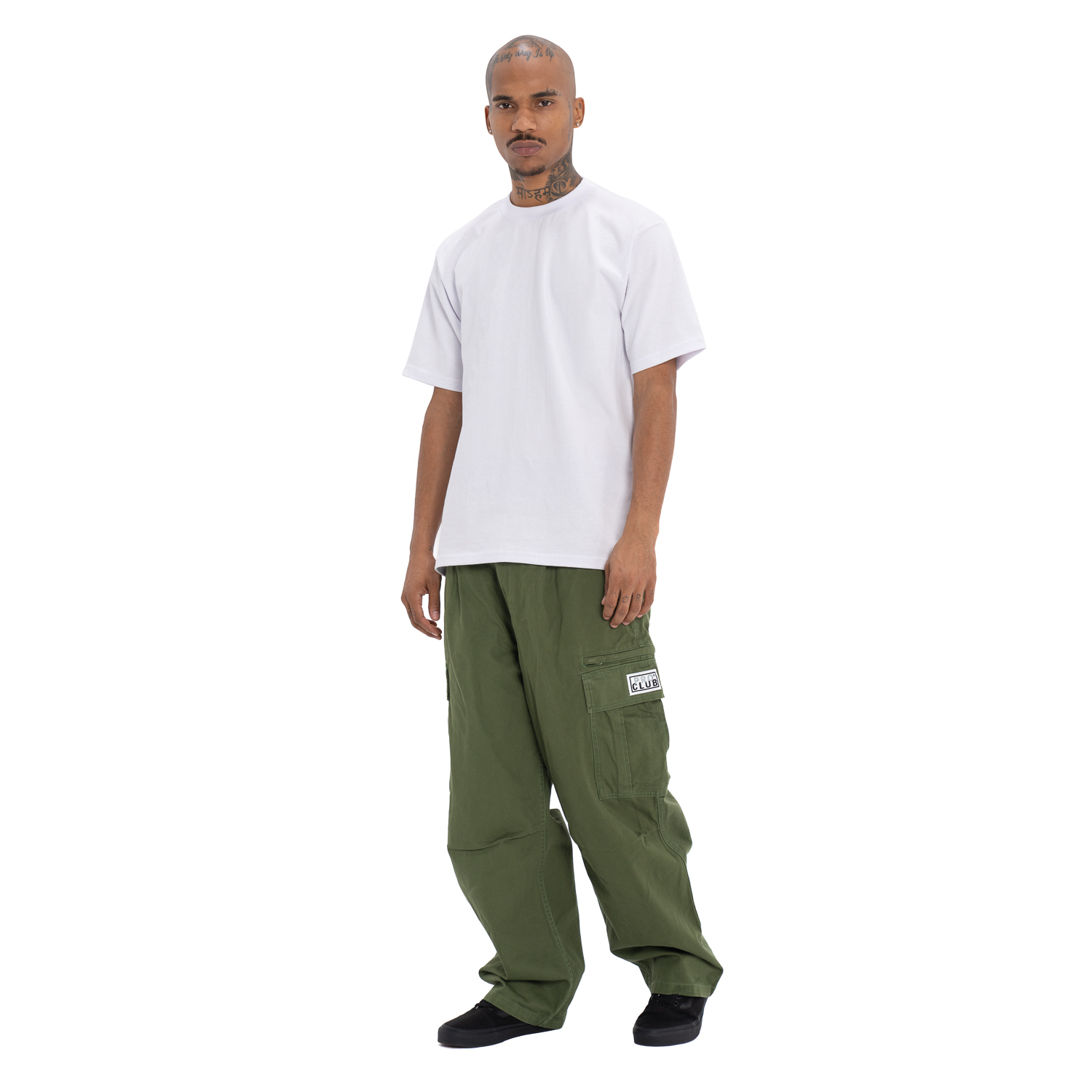 Pro Club Men's Heavyweight Twill Pleated Wide Leg Cargo Pant
