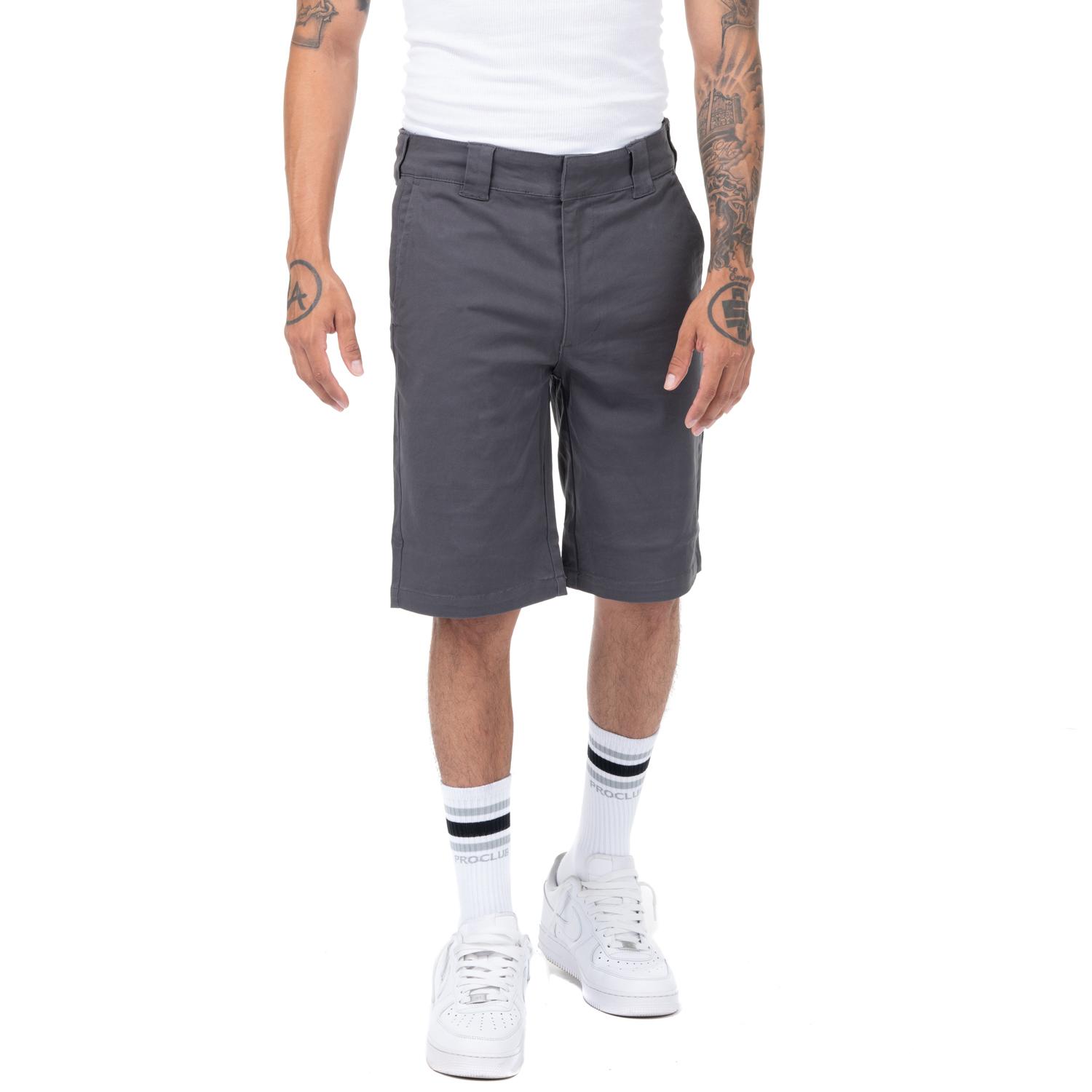 Pro Club Men's Heavyweight Premium Stretch Twill Work Short - 10 3/4 Inch Inseam