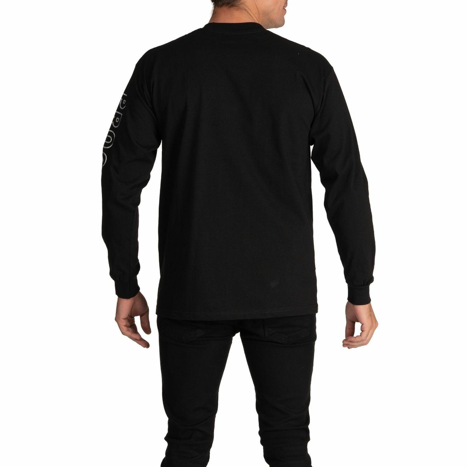 Pro Club Embroidered Box Logo Long Sleeve Heavyweight T-Shirt