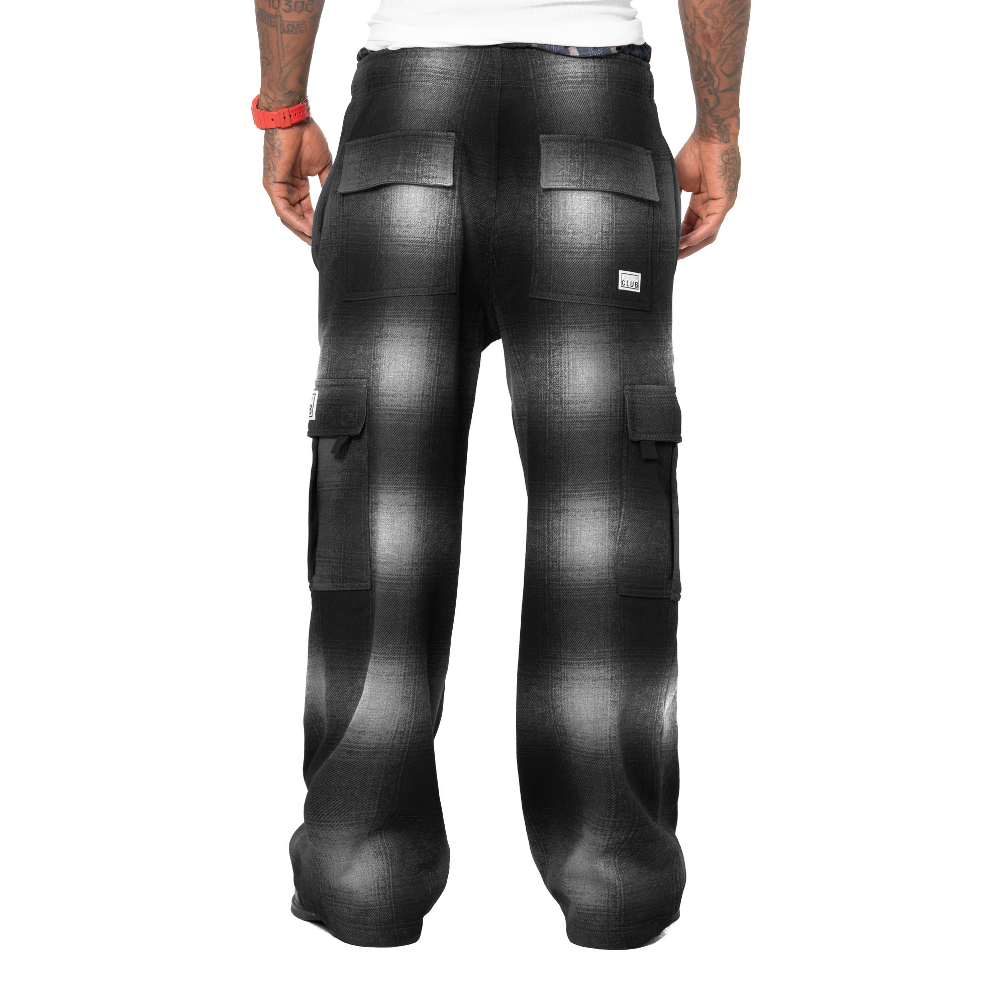 Pro Club Men's Heavyweight Ombre Fleece Cargo Sweatpant