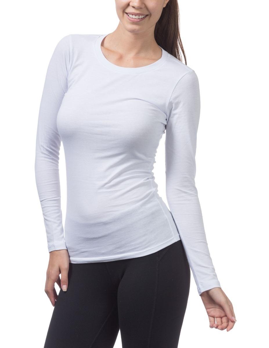 Pro Club Women's Long Sleeve Crew Neck Tee