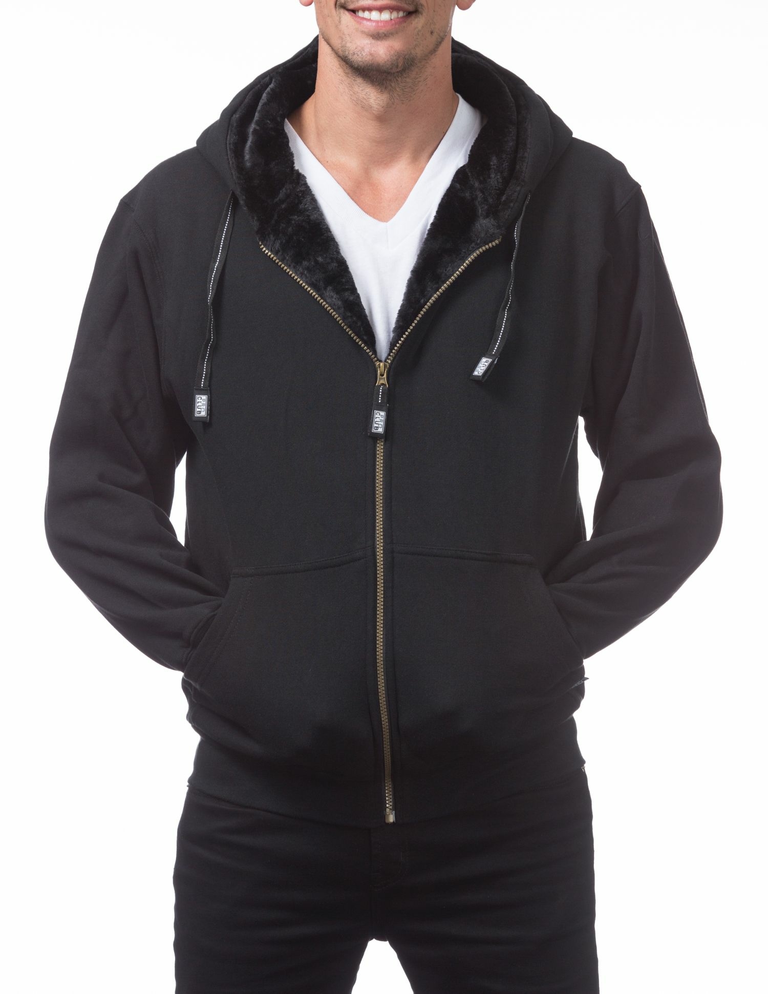 Pro Club Men's Heavyweight Pile Full Zip Hoodie
