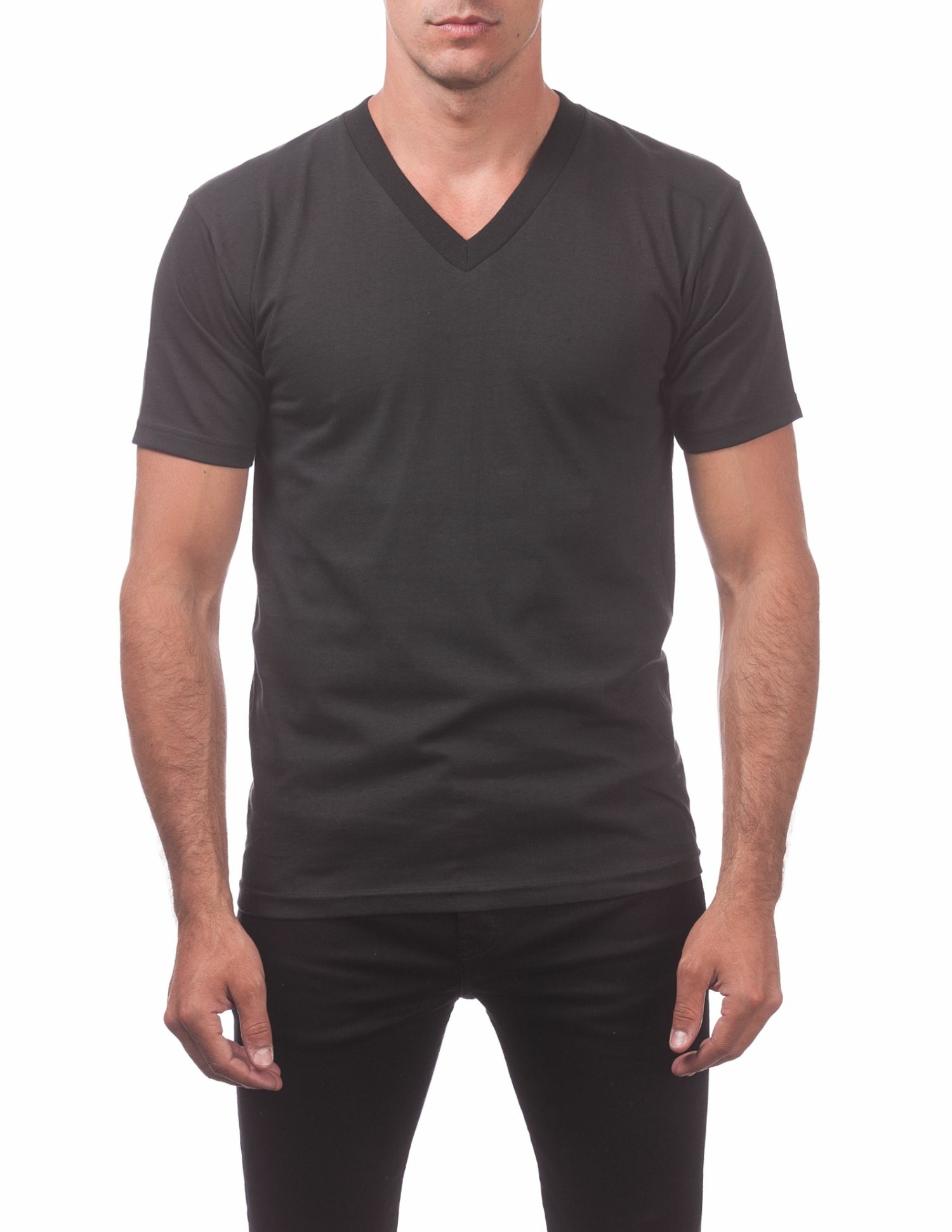 Pro Club Men's Comfort Short Sleeve V-Neck Tee