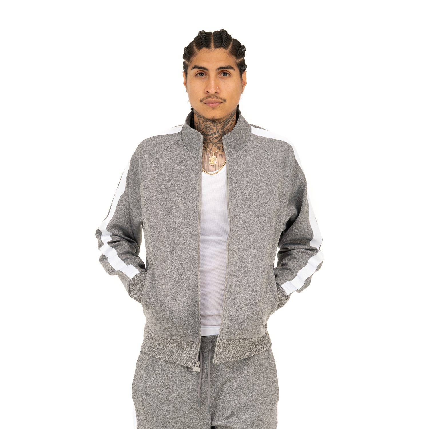 Pro Club Men's Comfort PC Stripe Track Jacket