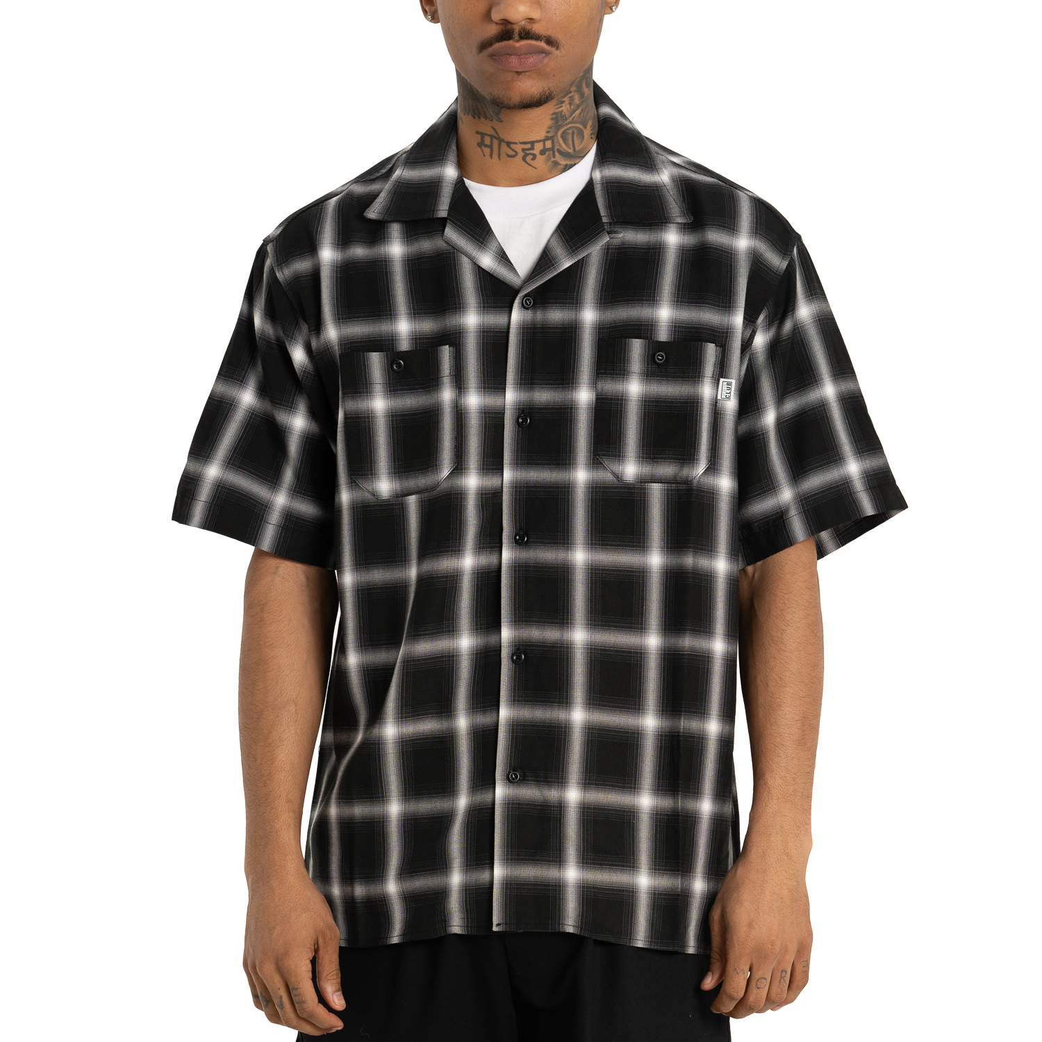 Pro Club Men's Comfort Ombre Checker Short Sleeve Shirt