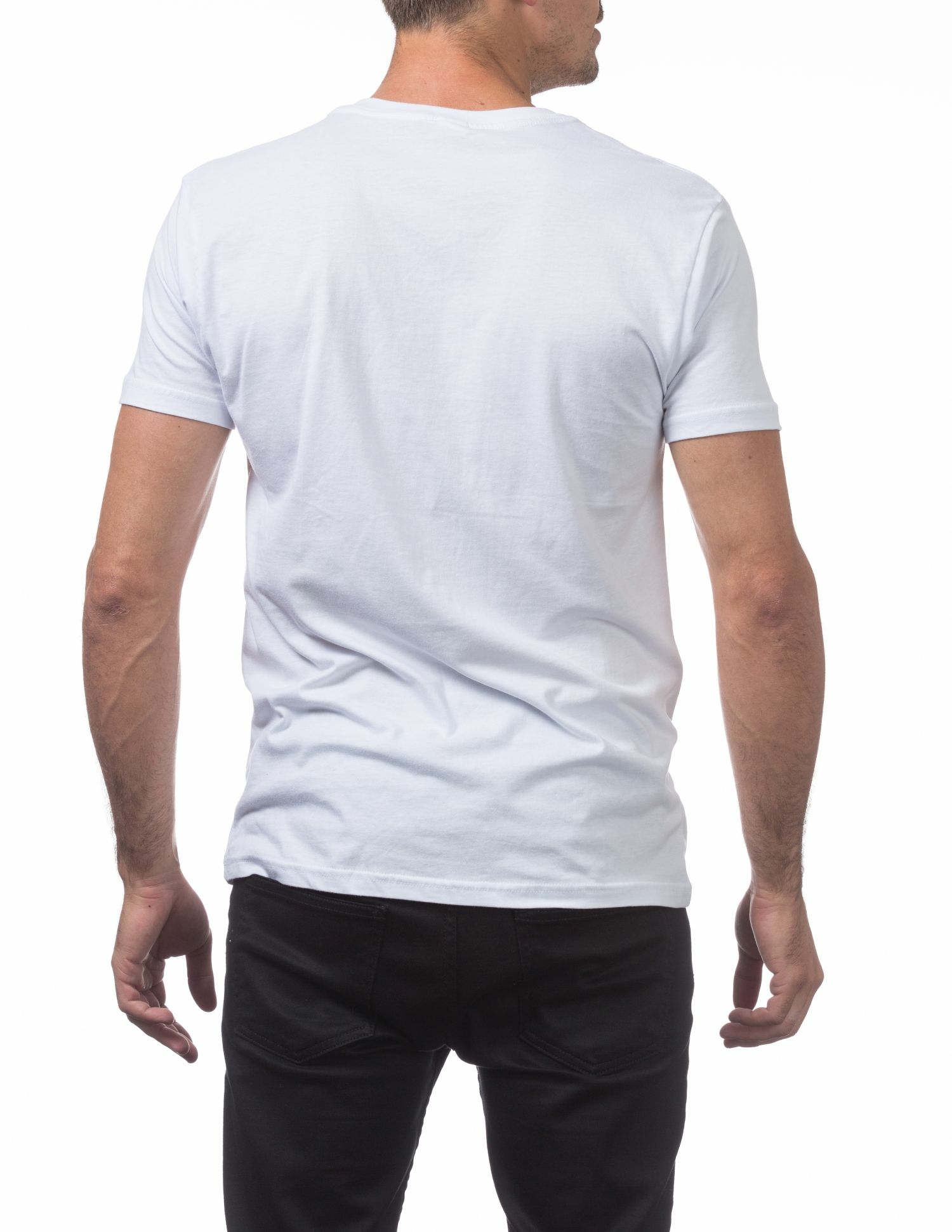 Pro Club Men's Lightweight Ringspun Cotton Short Sleeve V-Neck T-Shirt