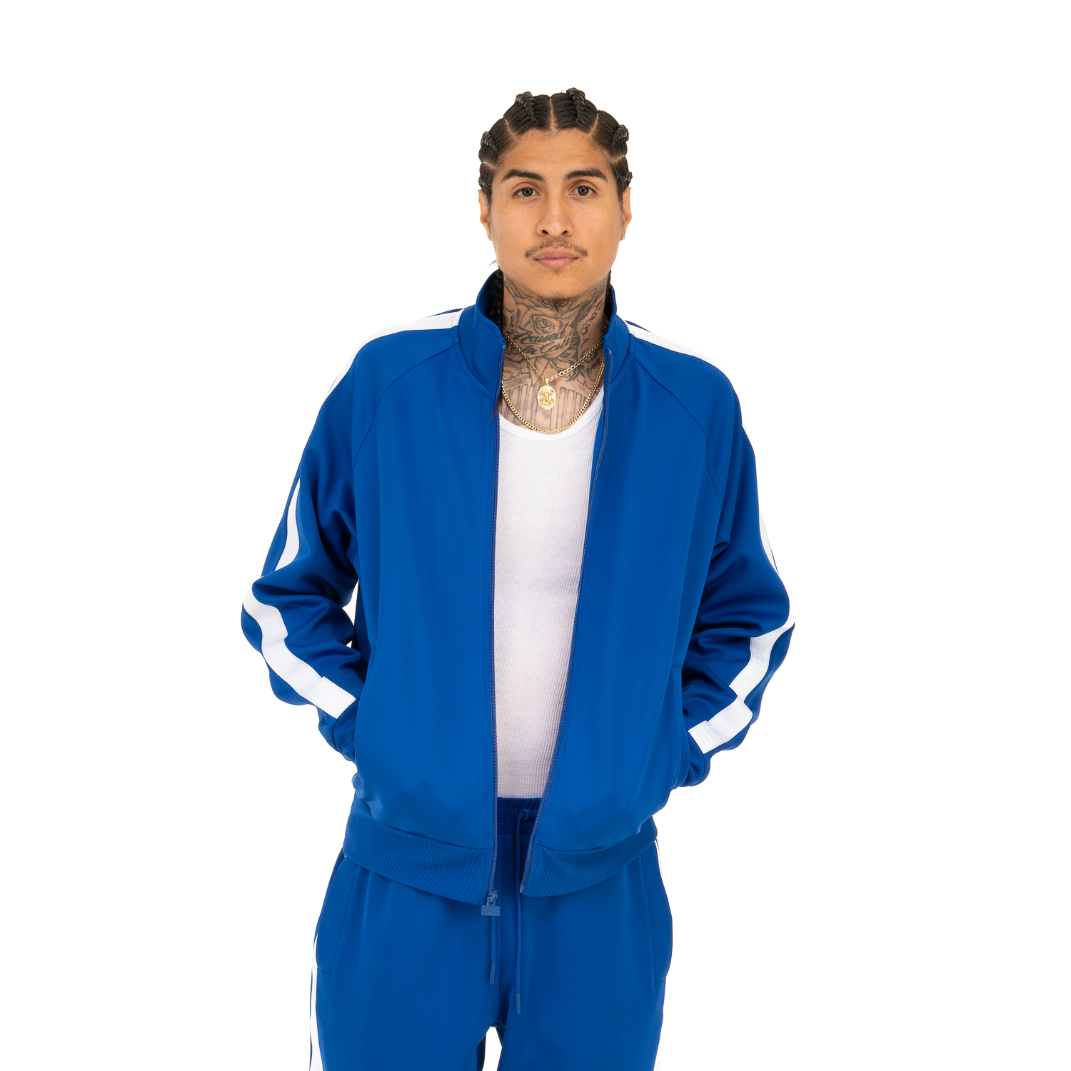 Pro Club Men's Comfort PC Stripe Track Jacket