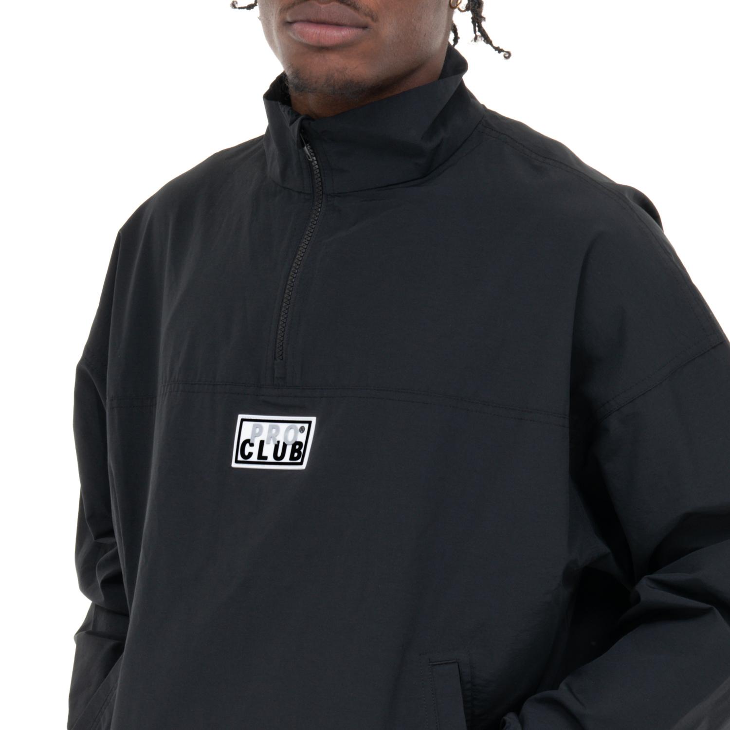 Pro Club Men's Comfort Cotton/Nylon Half Zip Track Jacket