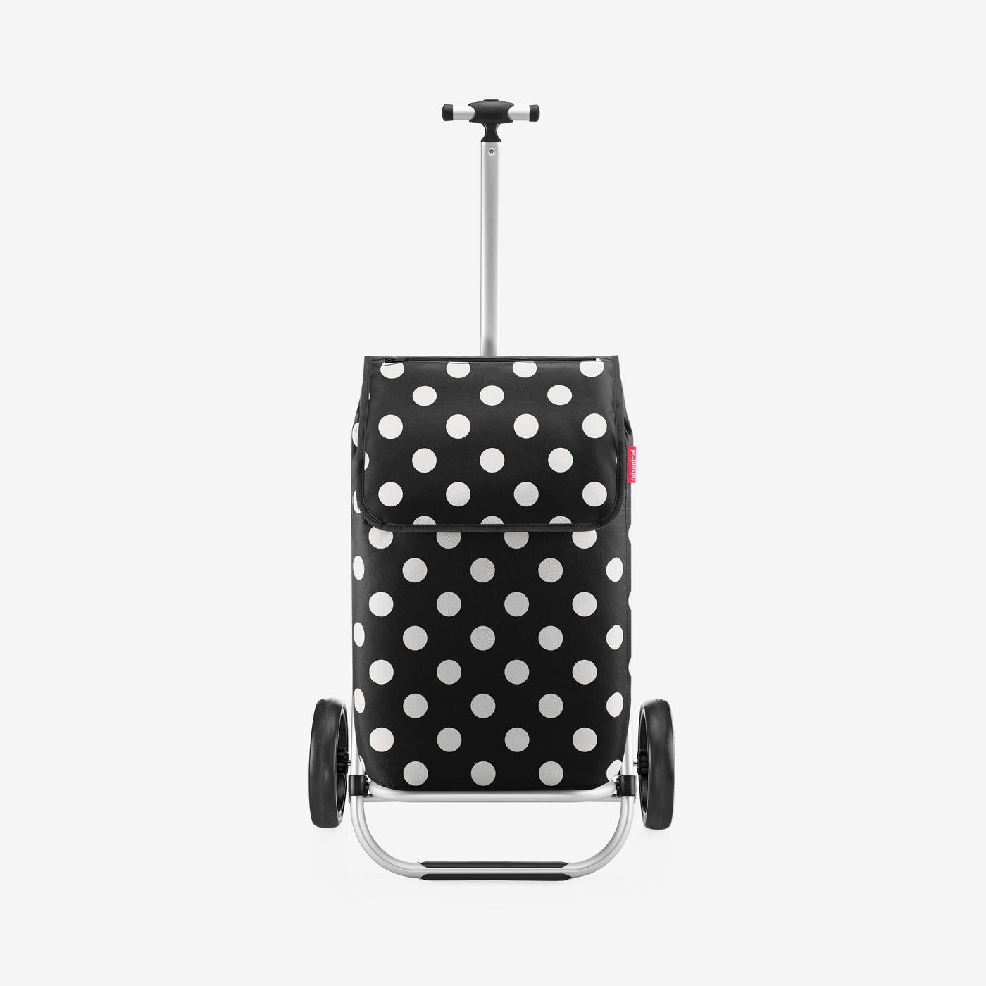 shopping trolley dots white