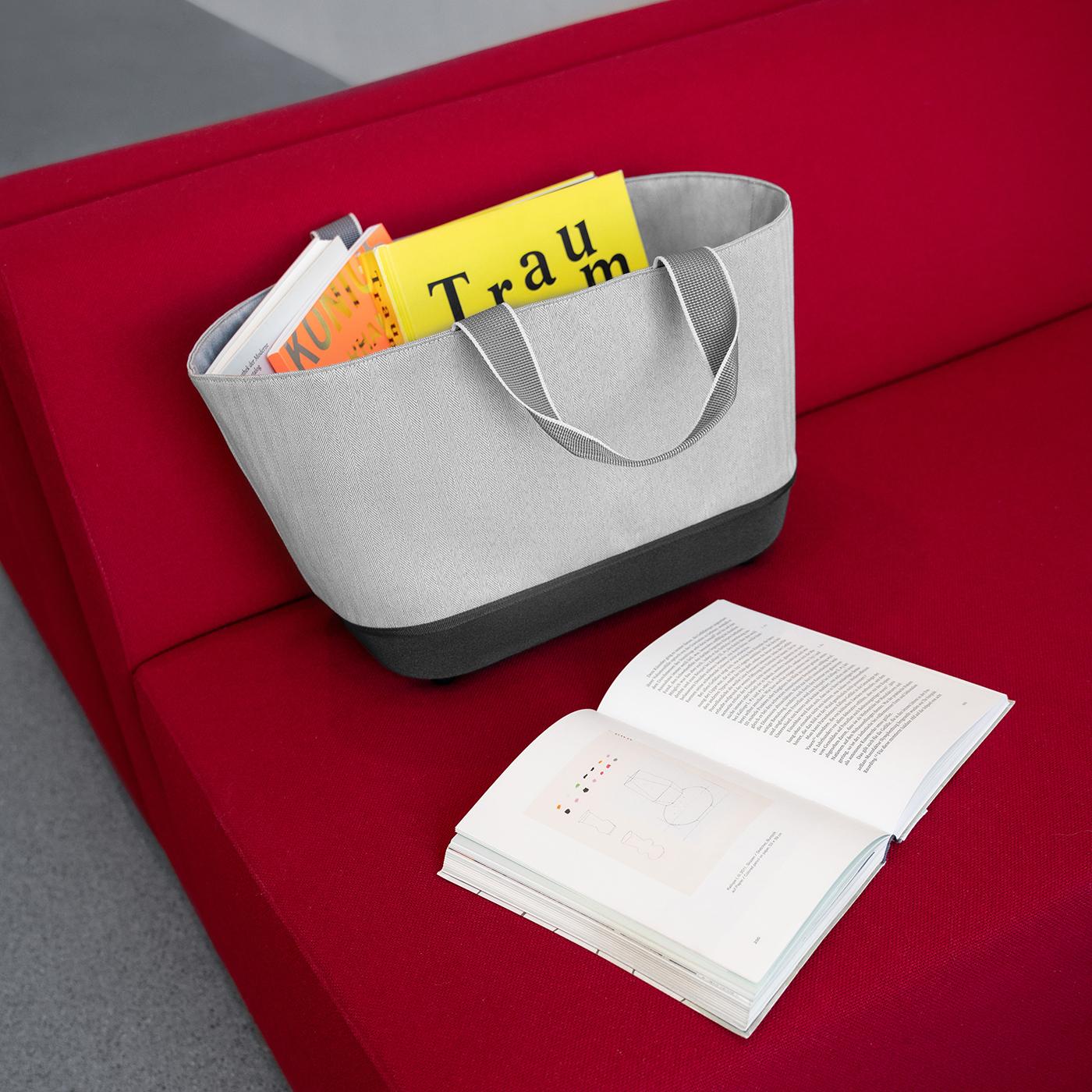 shoppingbasket herringbone grey