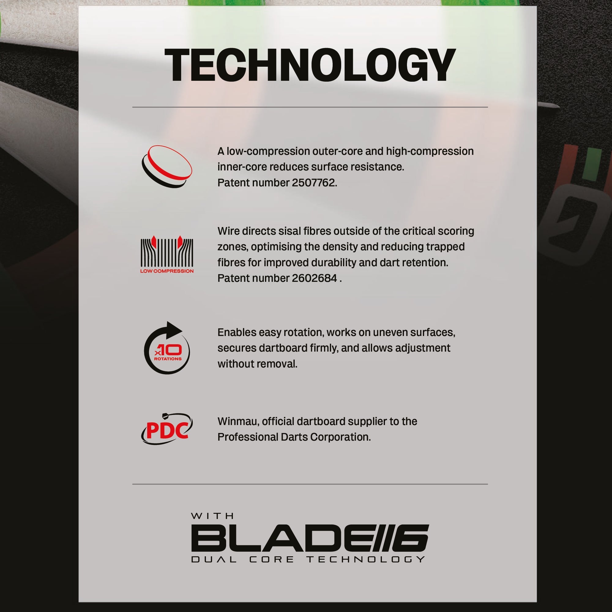 Equalizer Dartboard - Official JDC Training Dartboard