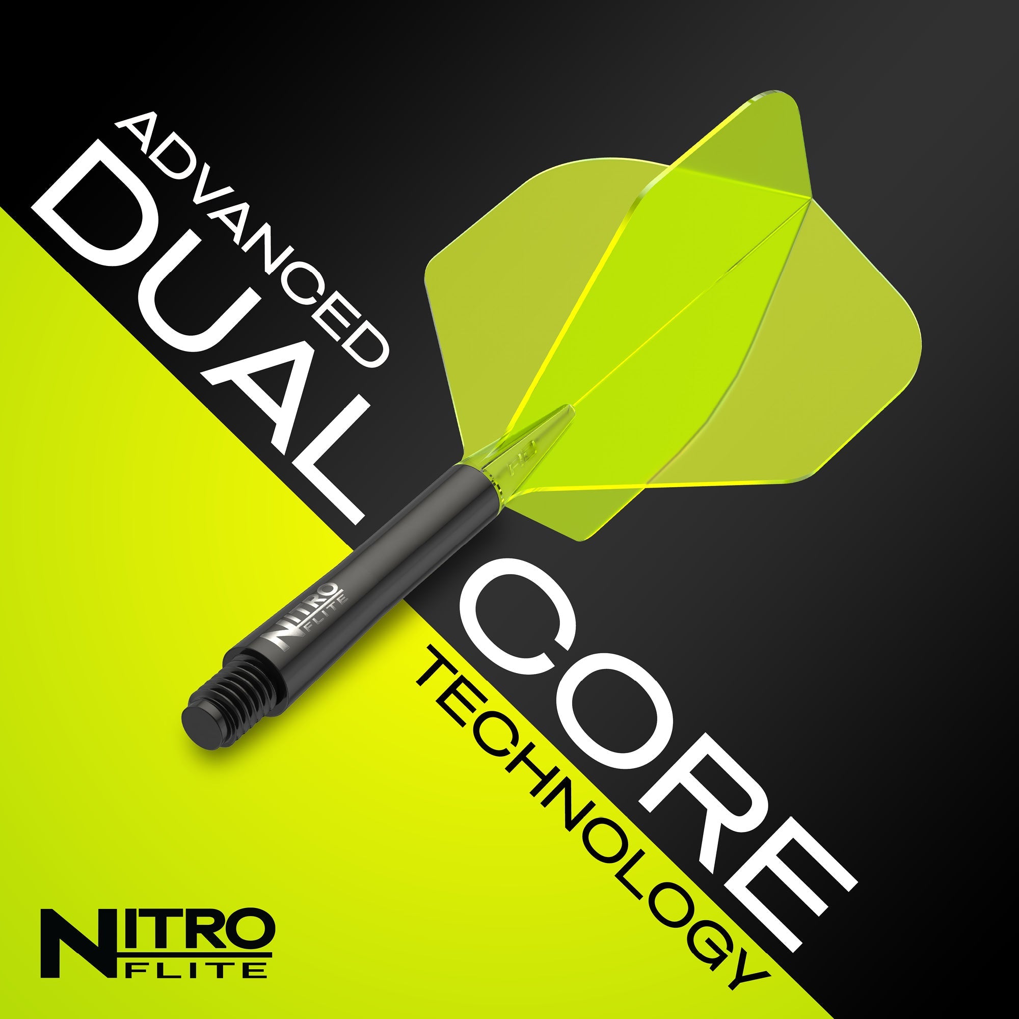 Nitro Flite - Integrated Flight and Shaft Black & Yellow