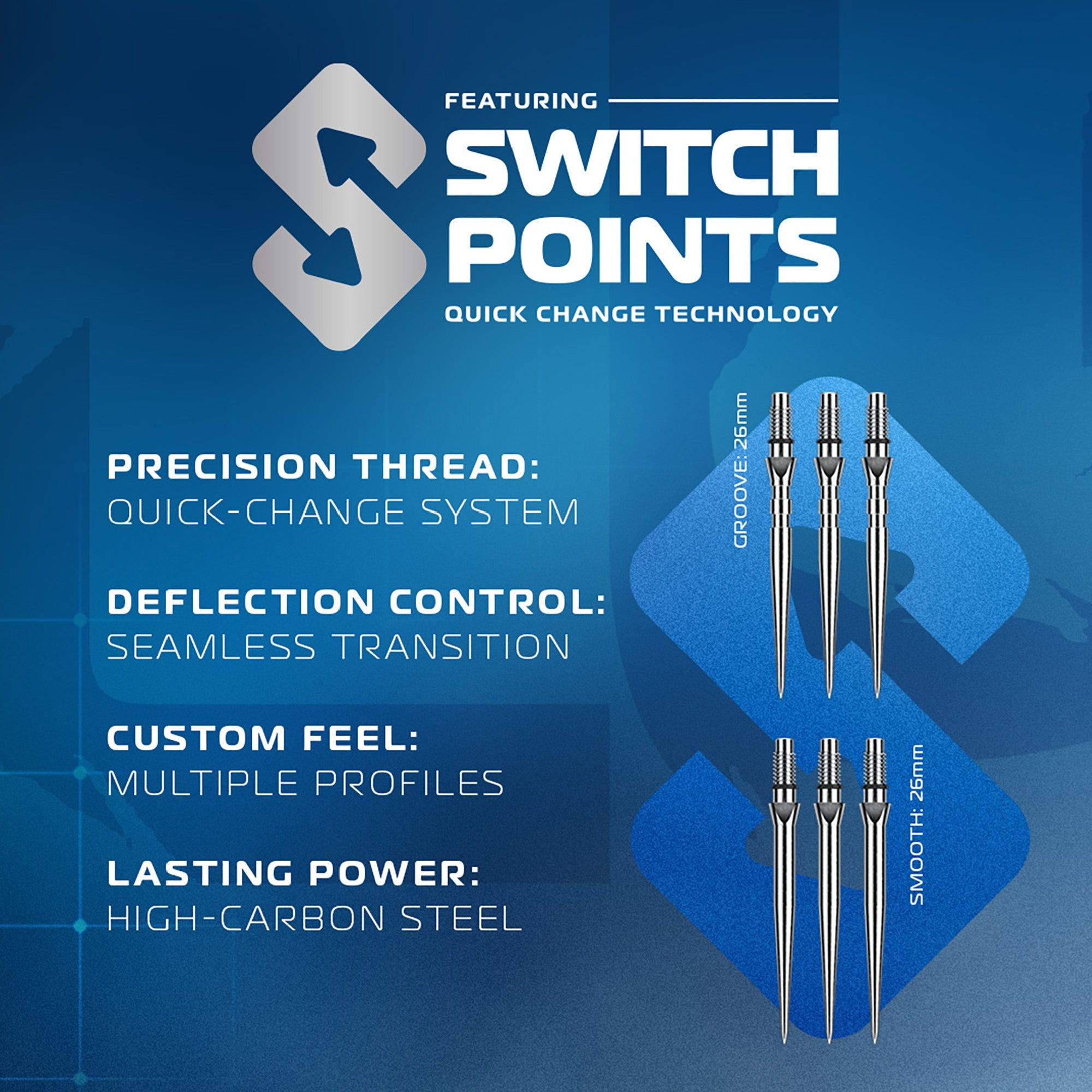 Lunaris Switch Point Darts - Parallel