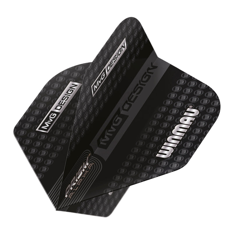 MVG Winmau Logo Black & Grey Prism Alpha Standard