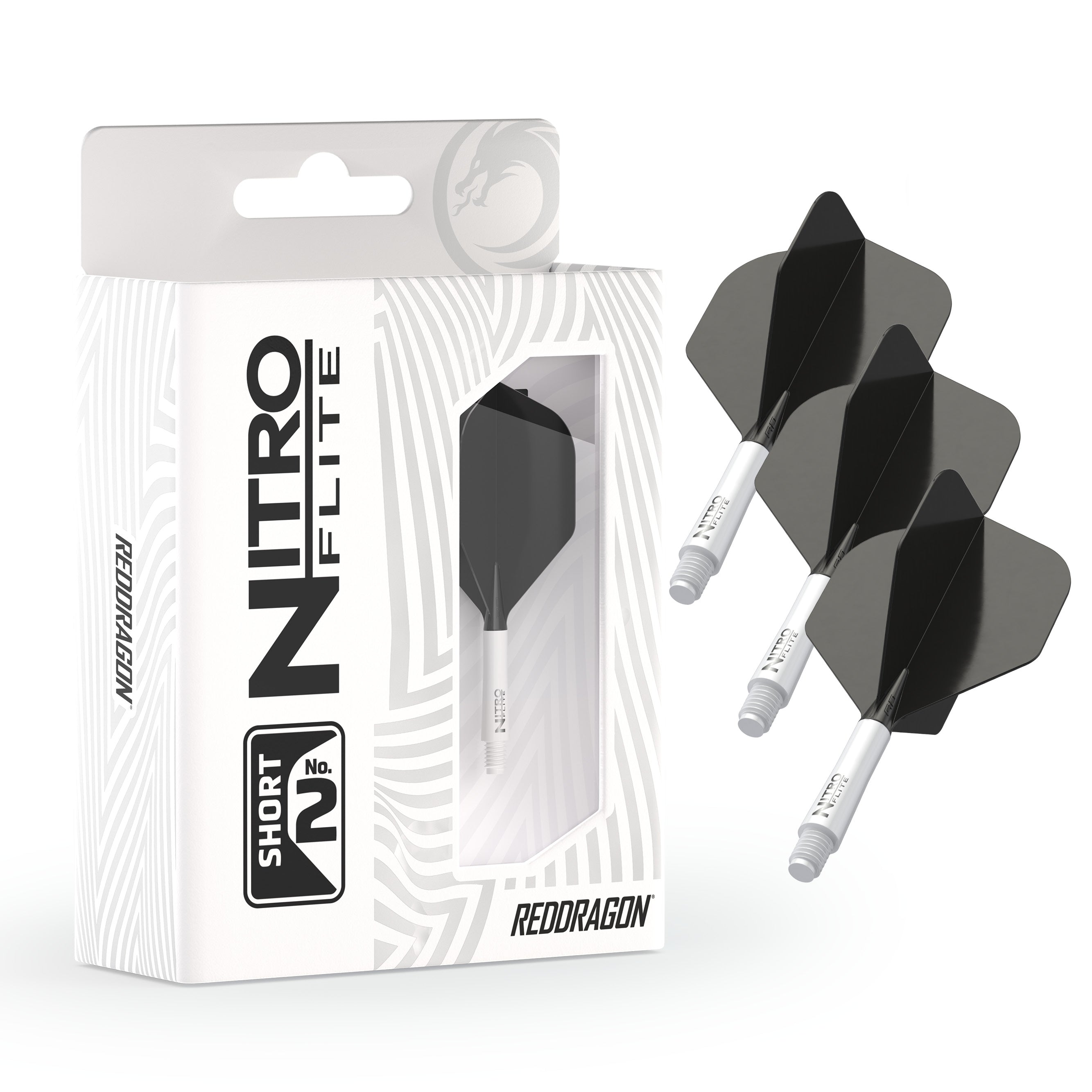 Nitro Flite - Integrated Flight and Shaft White & Black