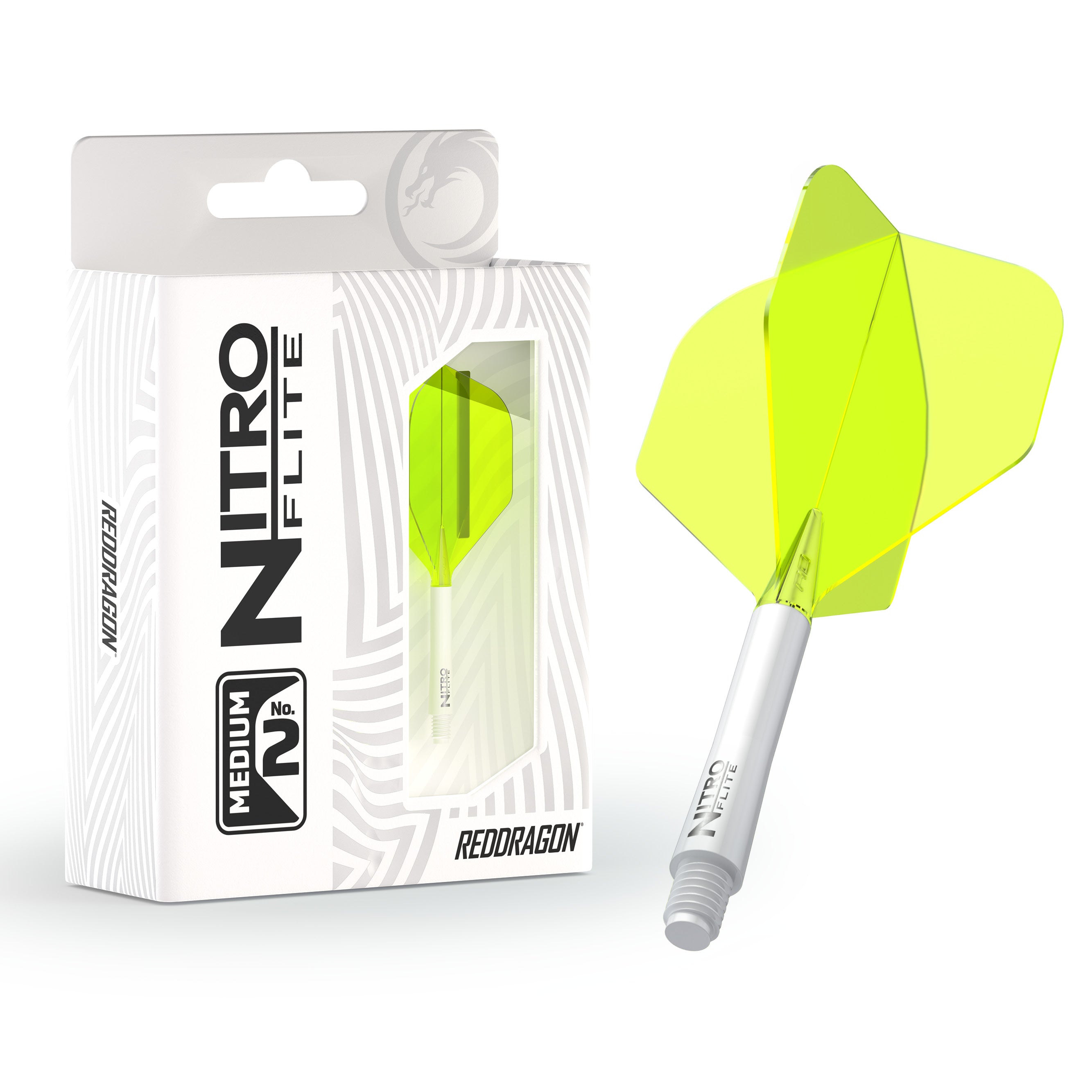Nitro Flite - Integrated Flight and Shaft White & Yellow