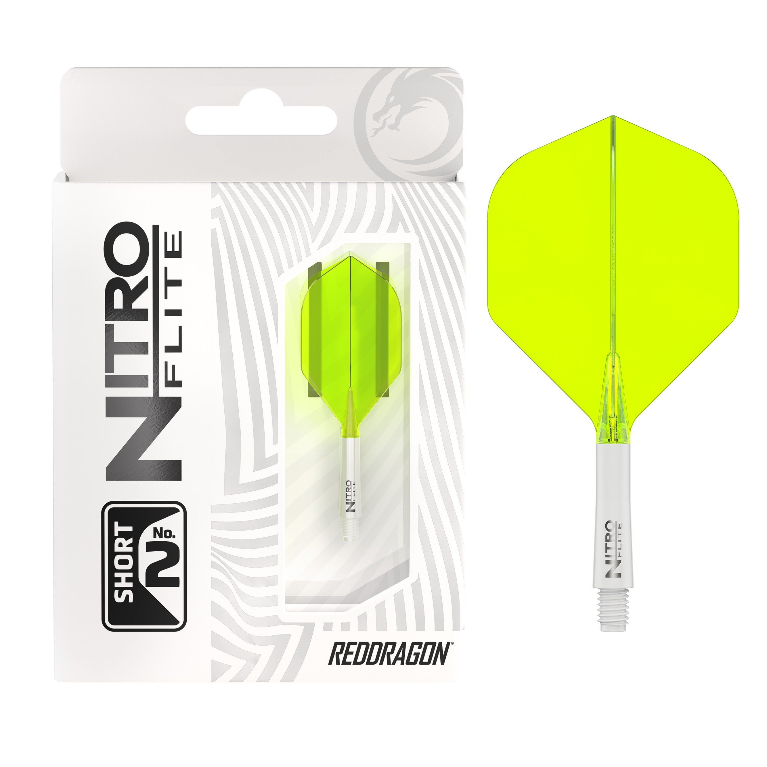 Nitro Flite - Integrated Flight and Shaft White & Yellow