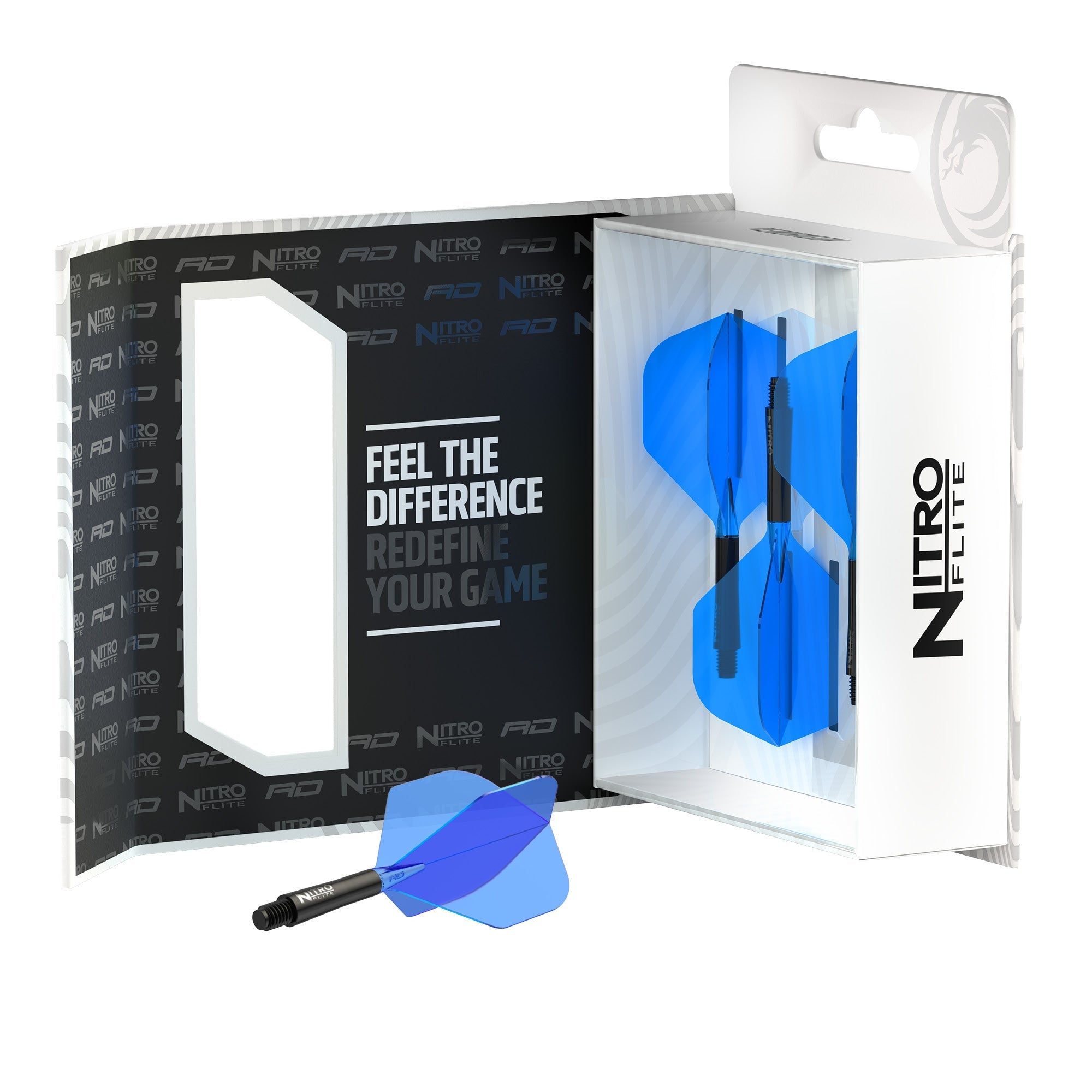 Nitro Flite - Integrated Flight and Shaft Black & Blue