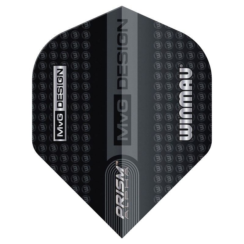 MVG Winmau Logo Black & Grey Prism Alpha Standard
