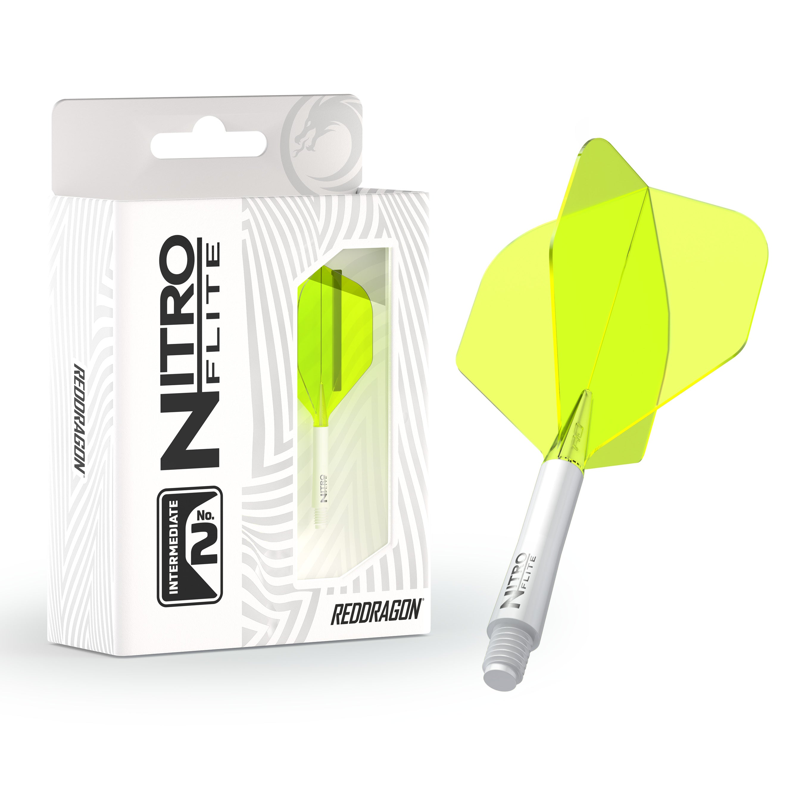 Nitro Flite - Integrated Flight and Shaft White & Yellow