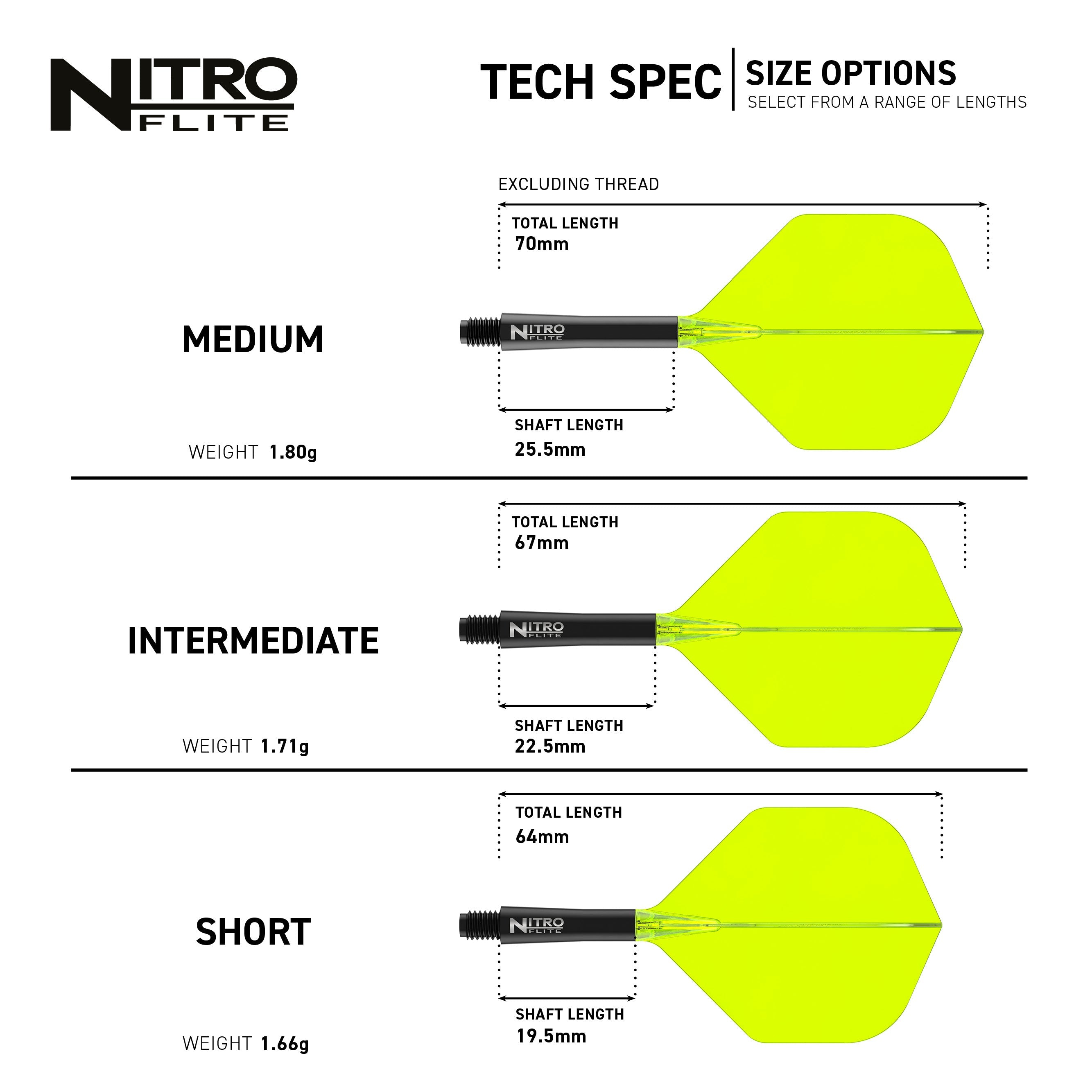 Nitro Flite - Integrated Flight and Shaft Black & Yellow