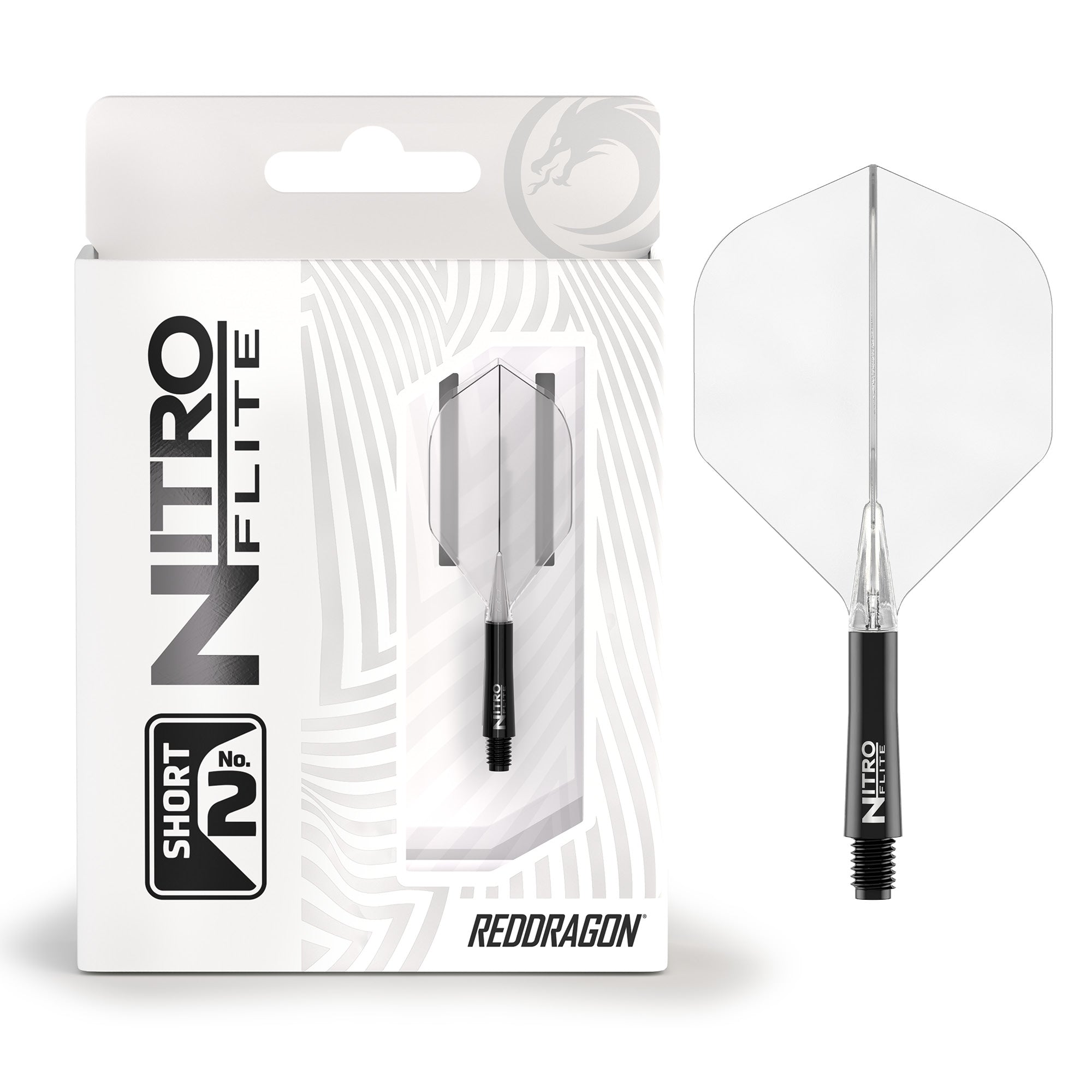 Nitro Flite - Integrated Flight and Shaft Black & Clear