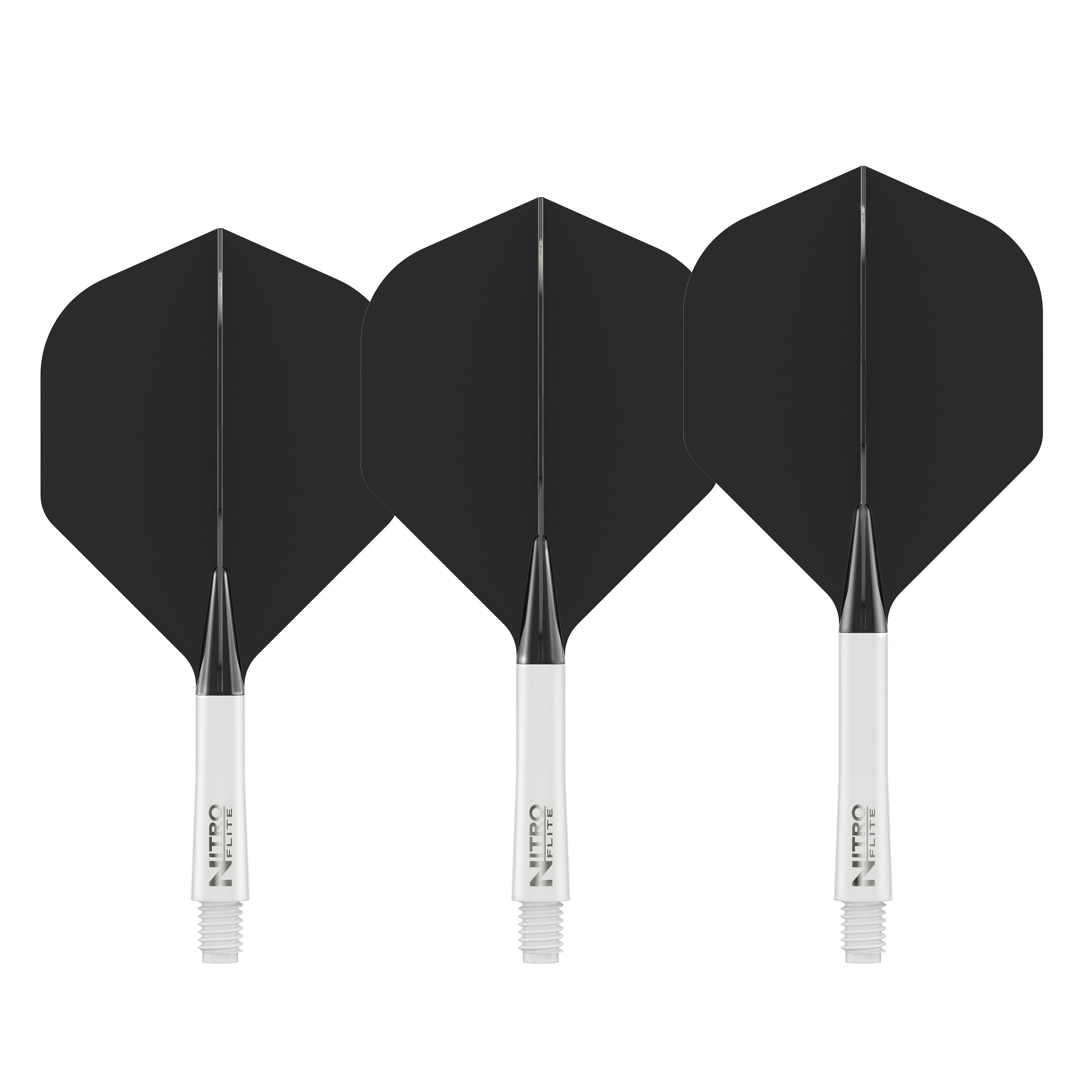 Nitro Flite - Integrated Flight and Shaft White & Black