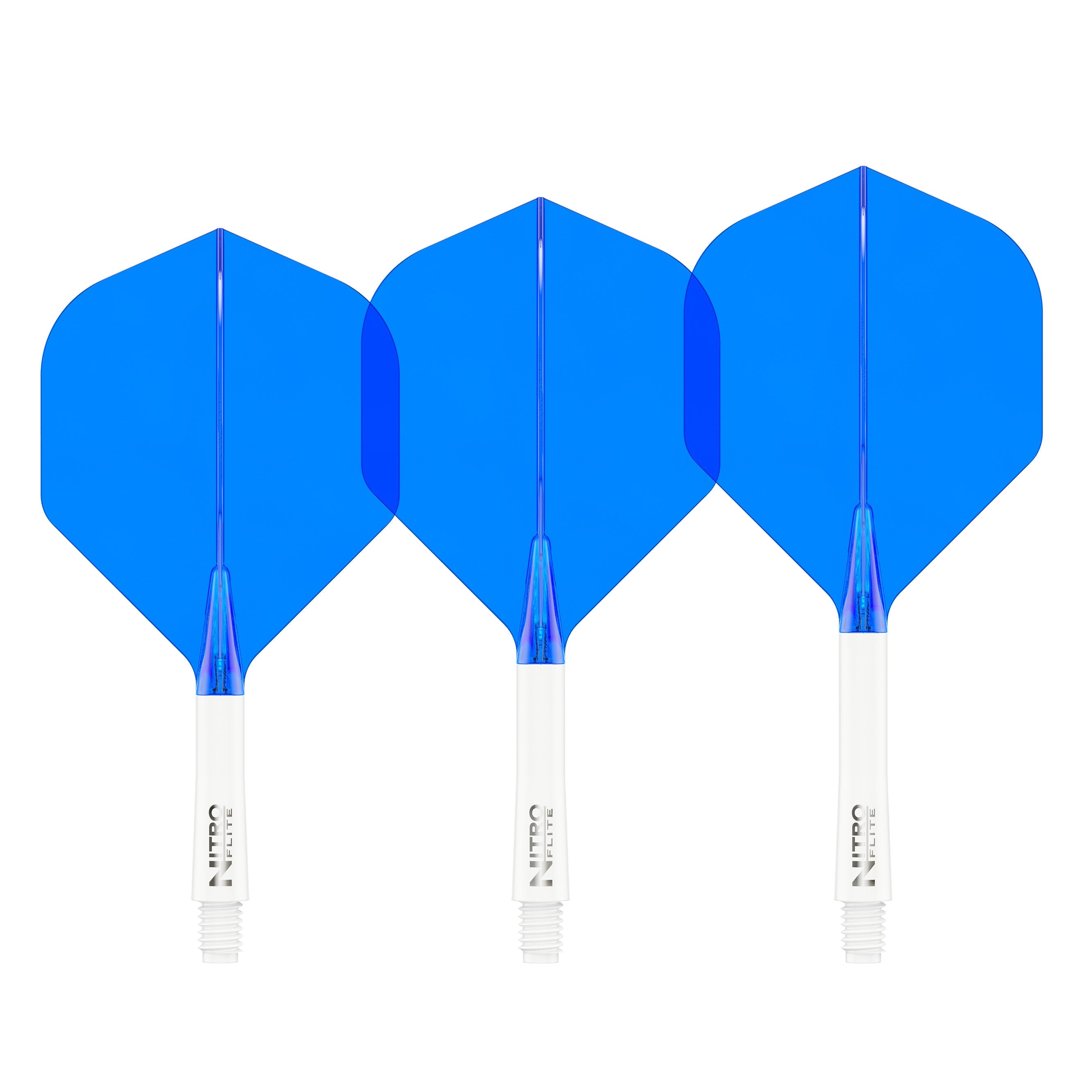 Nitro Flite - Integrated Flight and Shaft White & Blue