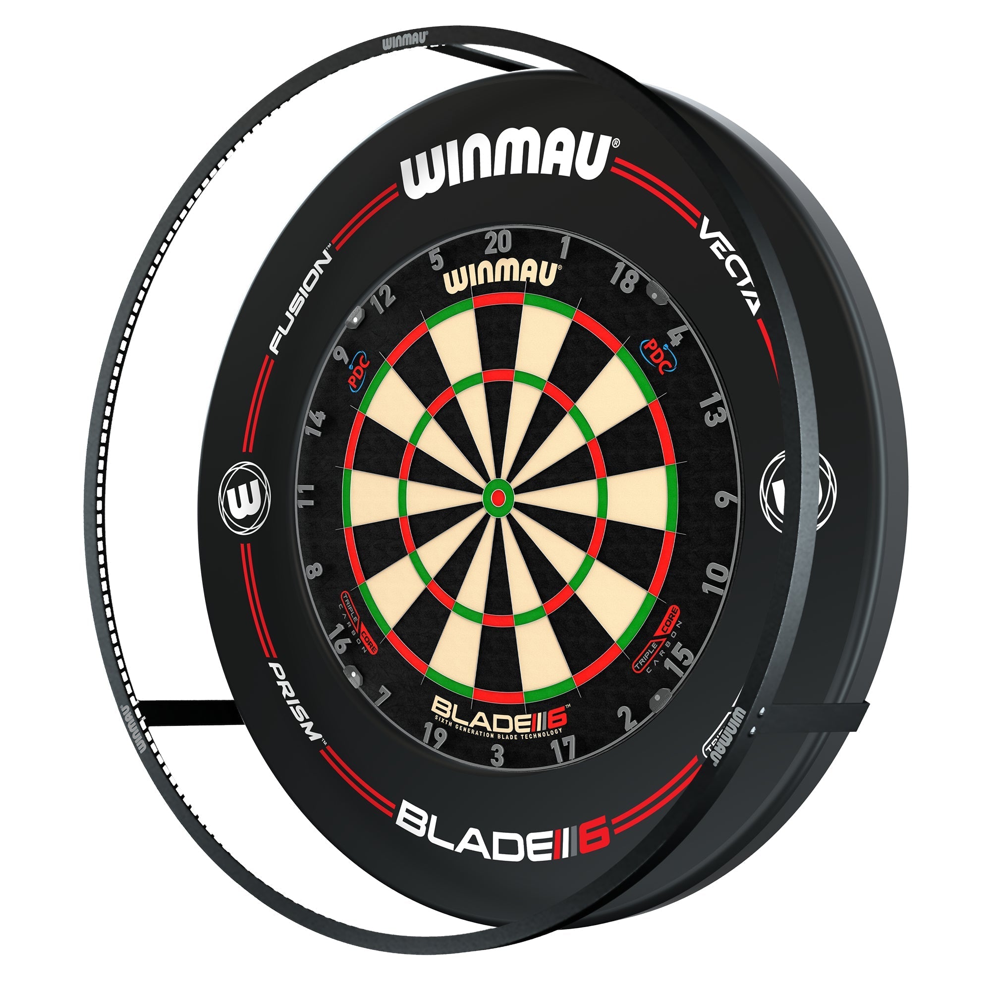 Plasma Dartboard Light & Black Proline Surround Bundle