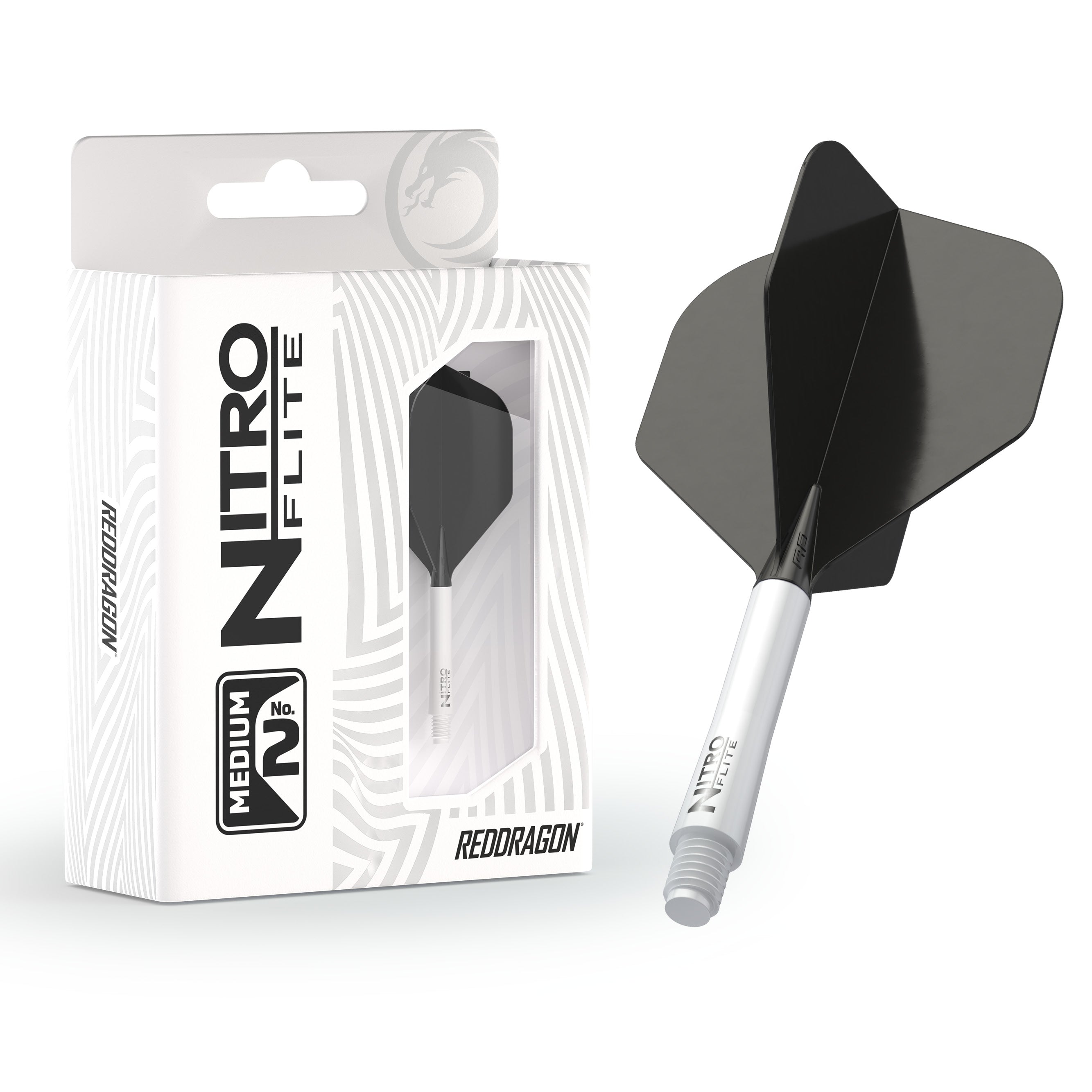 Nitro Flite - Integrated Flight and Shaft White & Black