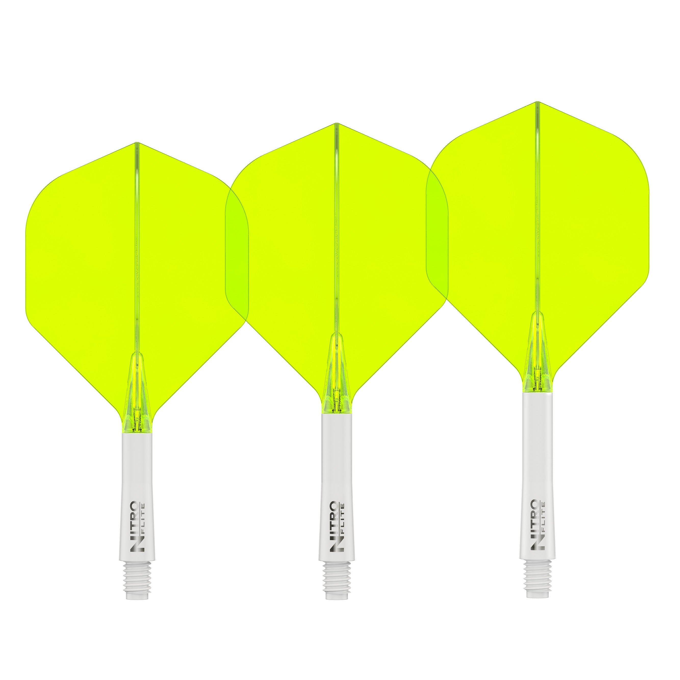 Nitro Flite - Integrated Flight and Shaft White & Yellow