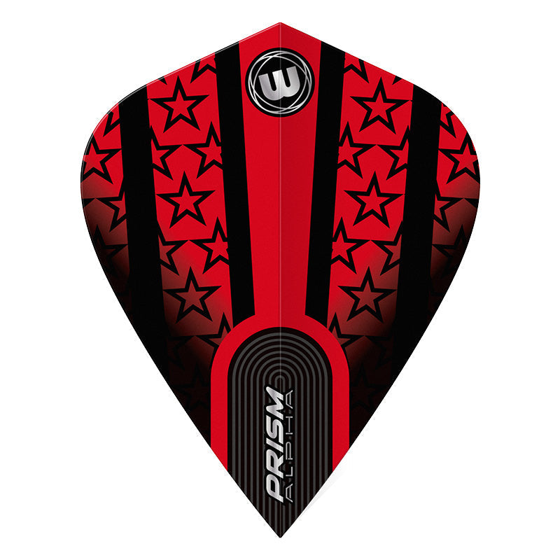 Red & Black Stars Prism Alpha Kite
